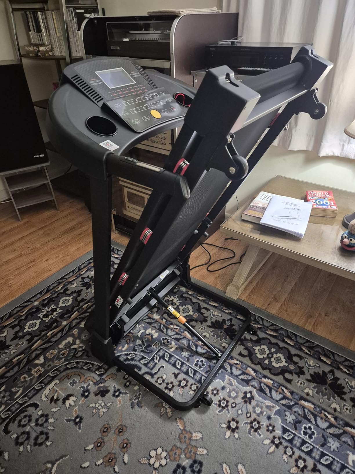 ECHANFIT Treadmill with 15-Level Auto Incline, Folding Treadmill for Home, 0.6-10 MPH, 350 LB Capacity, 18.11