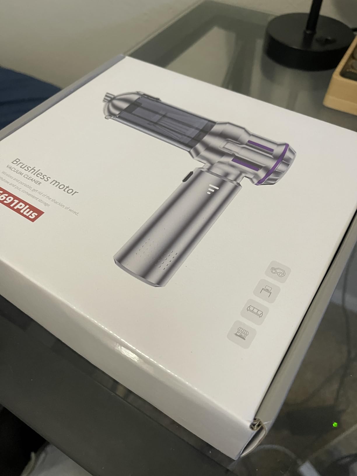 Handheld Vacuum Cordless, 28000Pa 4 in 1 Car Vacuum Portable Cordless, One-Touch Dust Removal, 3-Speed Brushless Motor Mini Vacuum, Ideal for Home, Car, Office, and Pet Hair Cleanup, Silver customer photo 1