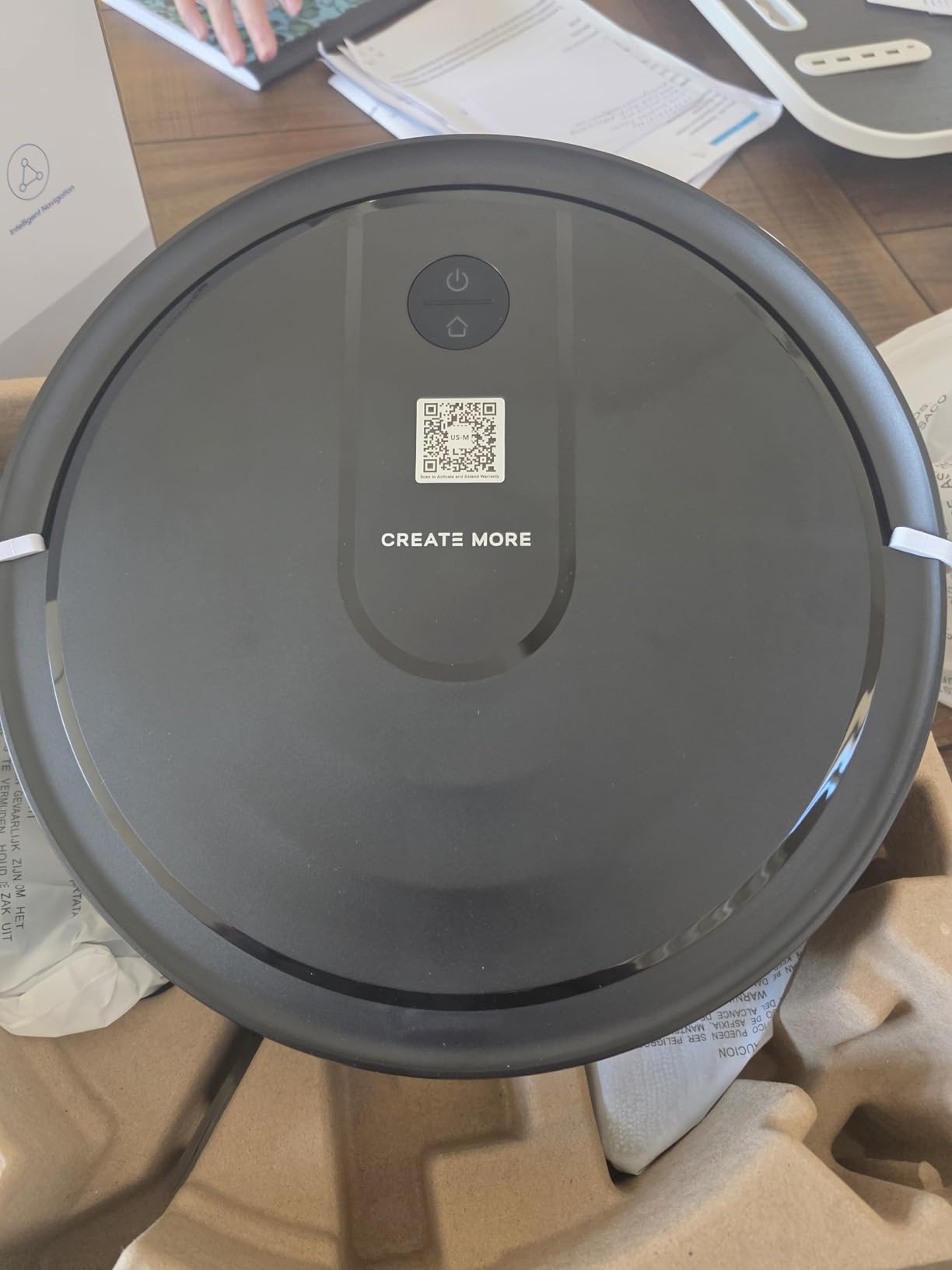 Bagotte Robot Vacuum and Mop Combo, Robotic Vacuum with 5000Pa, Schedule, 4 in 1 Robotic Vacuum Cleaner, Quiet Slim, Self-Charging, Wi-Fi/Voice/App, Perfect for Pet/Hard Floors,/Carpet customer photo 2