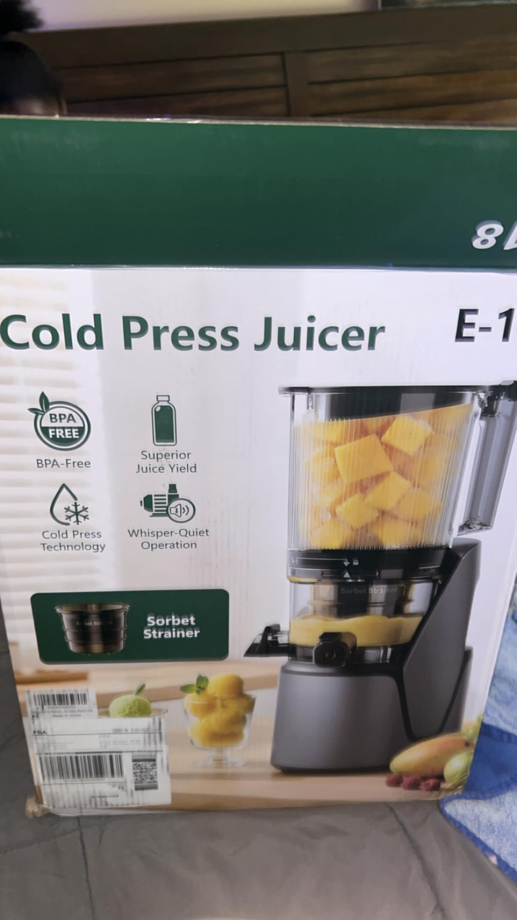 EanOruus Juicer Machines, 3-in-1 Cold Press Juicer with 6.5