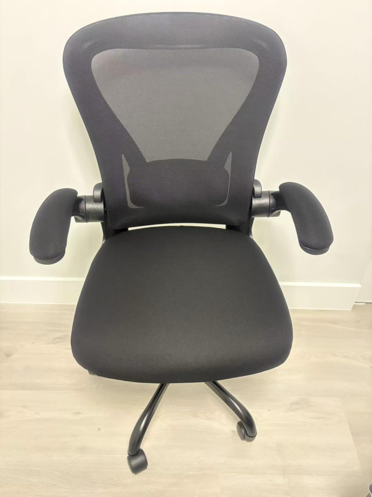 Office Chair, Ergonomic Office Chair with Headrest, Comfy Home Office Desk Chairs with Lumbar Support & Flip-up Armrests, 330LBS High Back Mesh Computer Desk Chair for Home Office, Black customer photo 2
