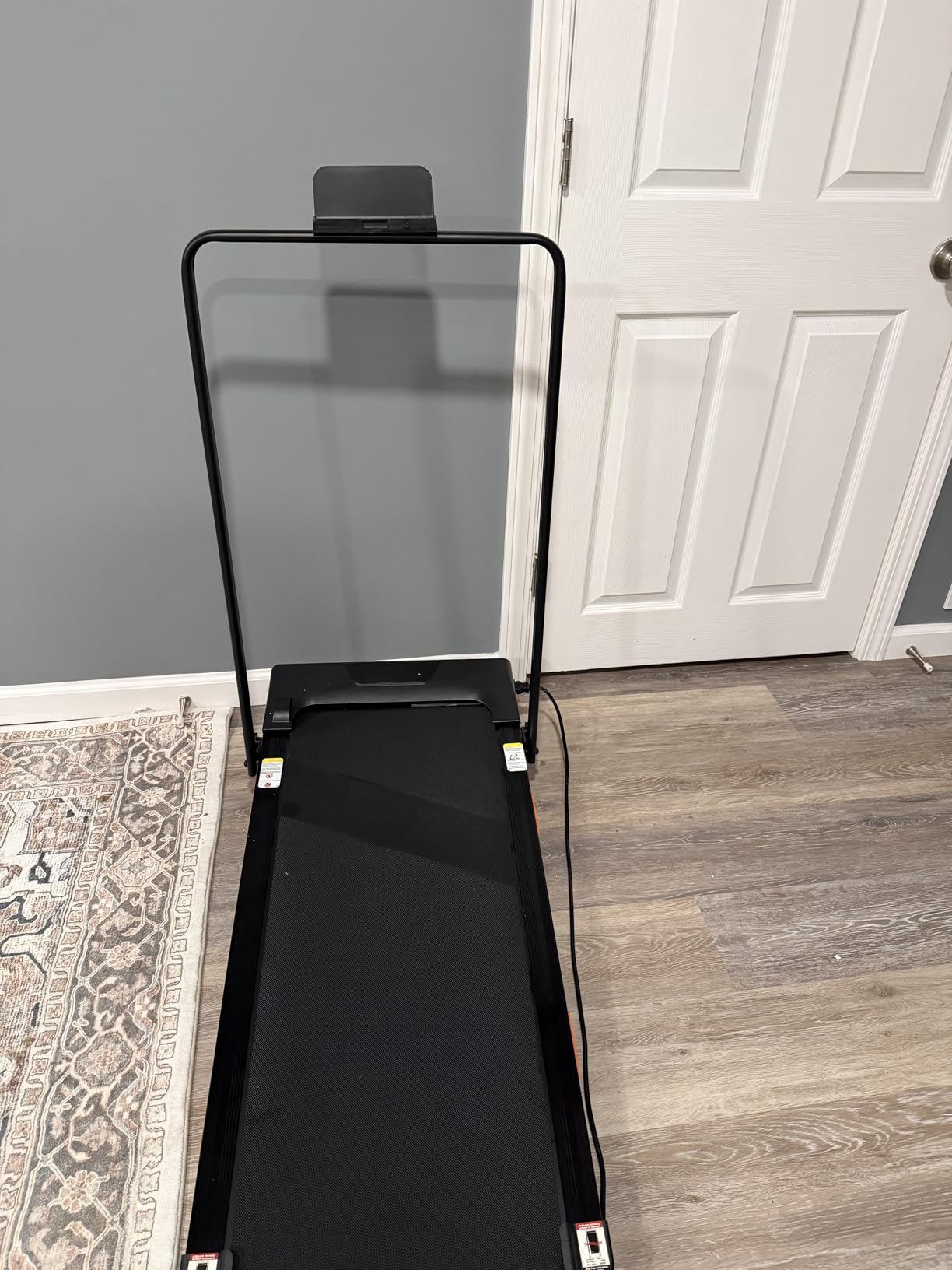 CURSOR FITNESS 3-in-1 Walking Pad Treadmill with 15% Incline 0.6-6.2MPH Foldable Quiet Walking Pad for Home Office 2.5HP Under Desk Compact Treadmill with 300LBS Capacity customer photo 2