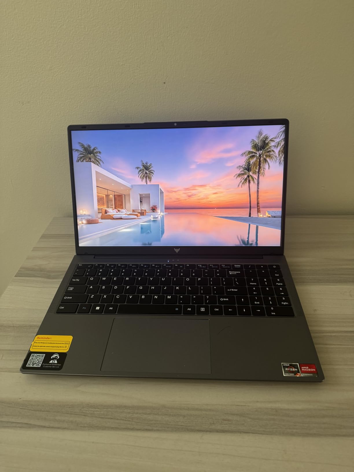 2026 AMD Gaming Laptop, 15.6 Inch FHD Display, AMD Ryzen 7 5700U(8C/16T, Up to 4.3GHz)16GB RAM 512GB NVMe SSD, Windows 11 Laptop, WiFi-6, HDMI Type-C USB3.2 work Laptop, Office Laptops, Student Laptop customer photo 1