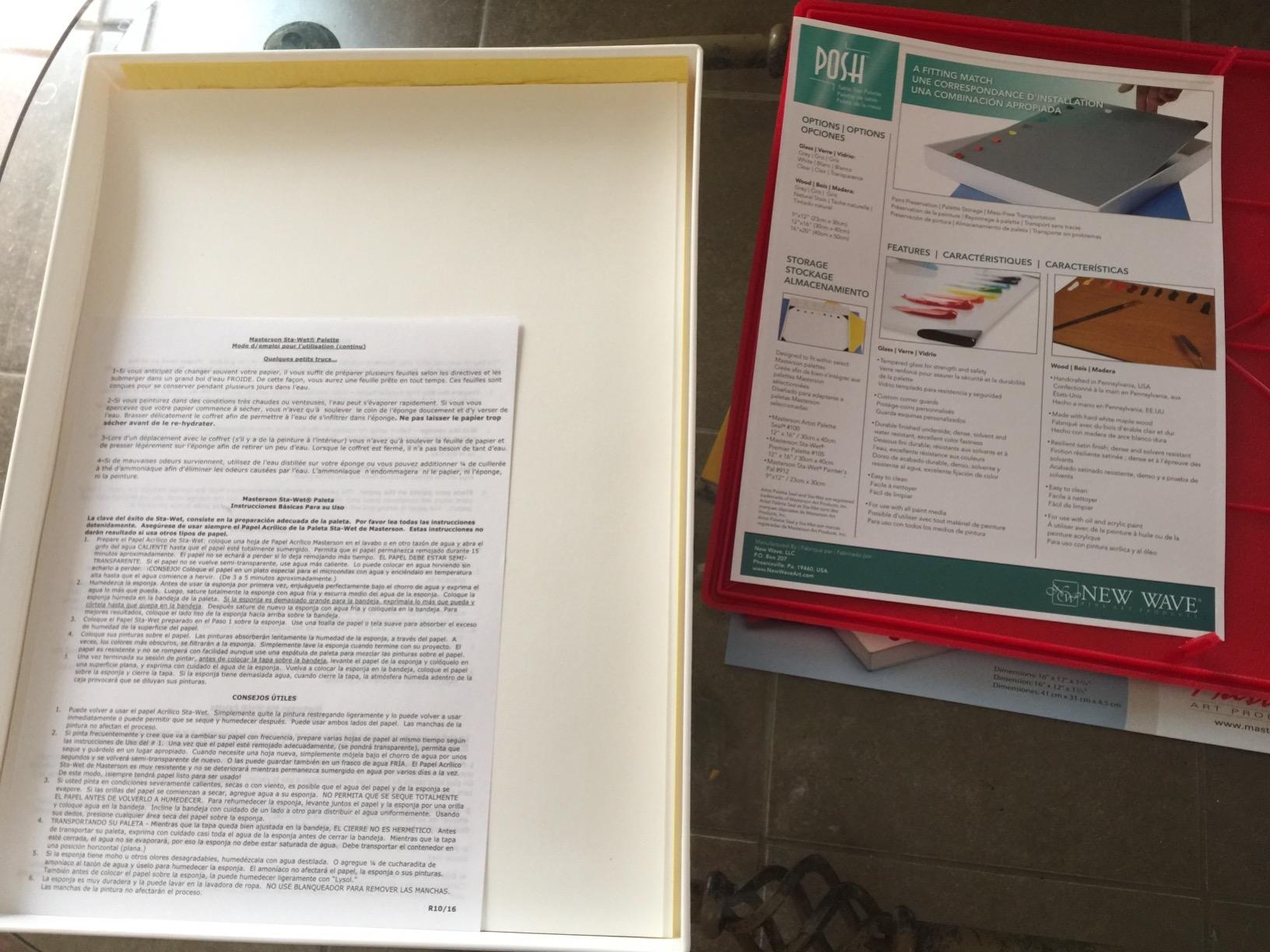 Masterson Sta-Wet Premier Palette Airtight Paint Palette Keeps Paint Fresh for Days 12 x 16 Inches, Made in USA customer photo 1