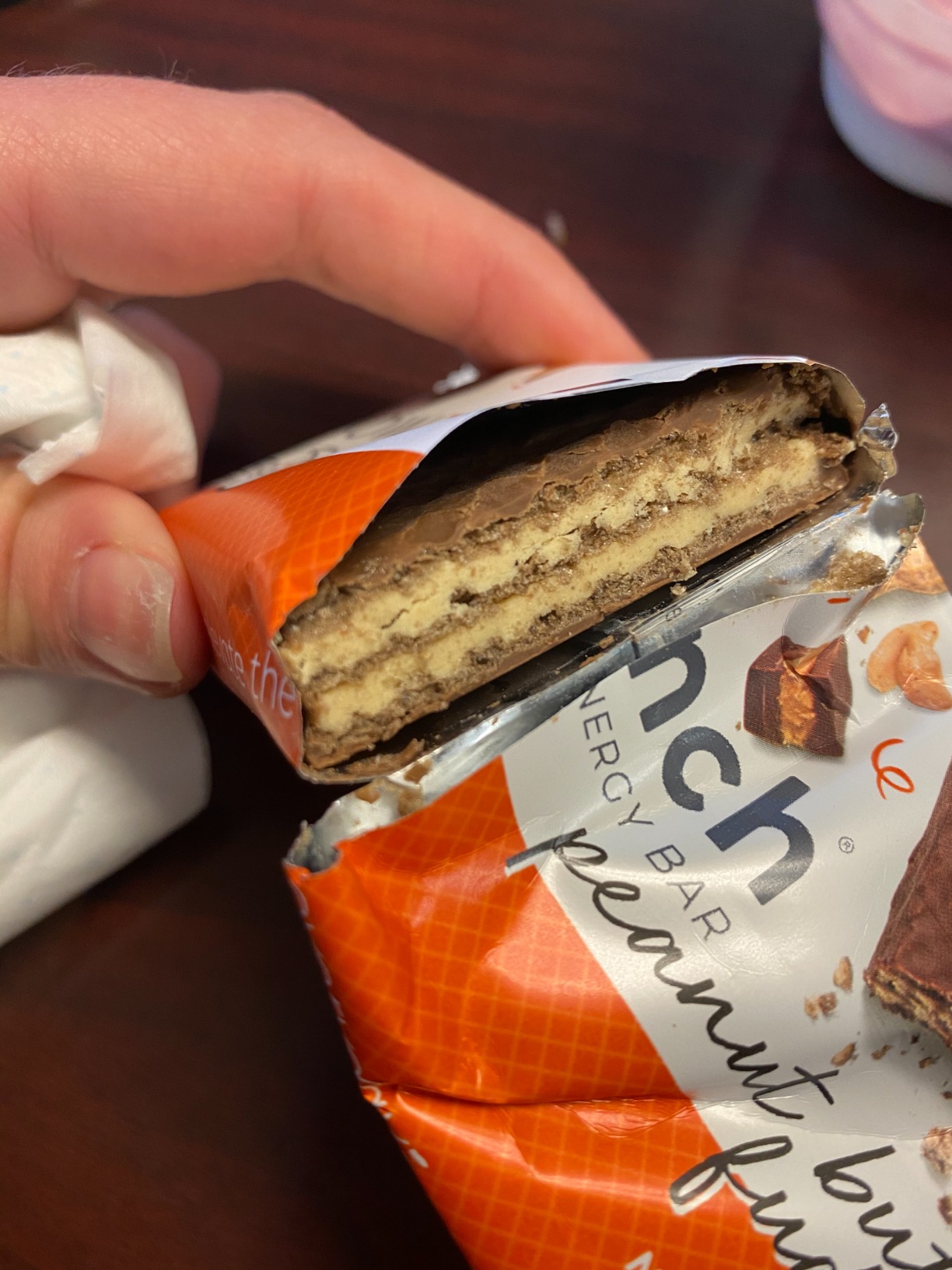 Power Crunch Protein Wafer Bars, High Protein Snacks with Delicious Taste, Peanut Butter Fudge, 1.4 Ounce (12 Count) customer photo 1