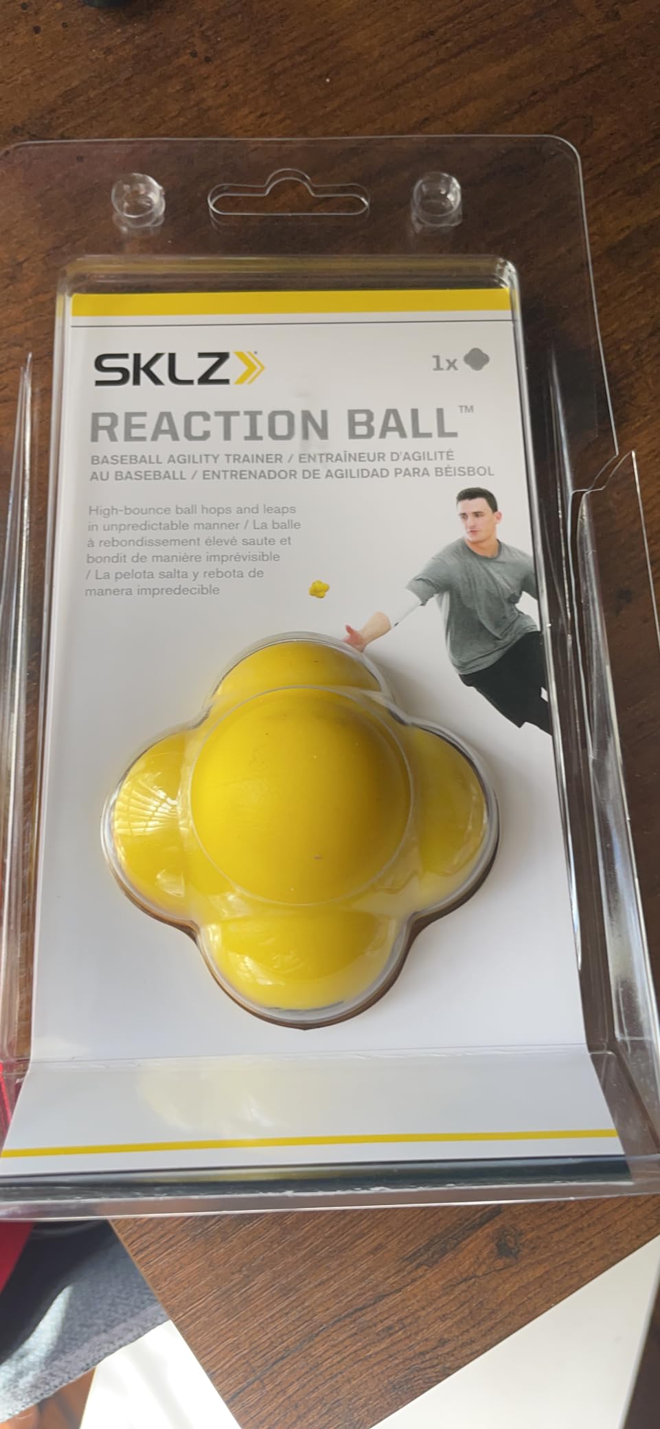 SKLZ Reaction Ball -Baseball and Softball Reflex and Agility Trainer customer photo 2