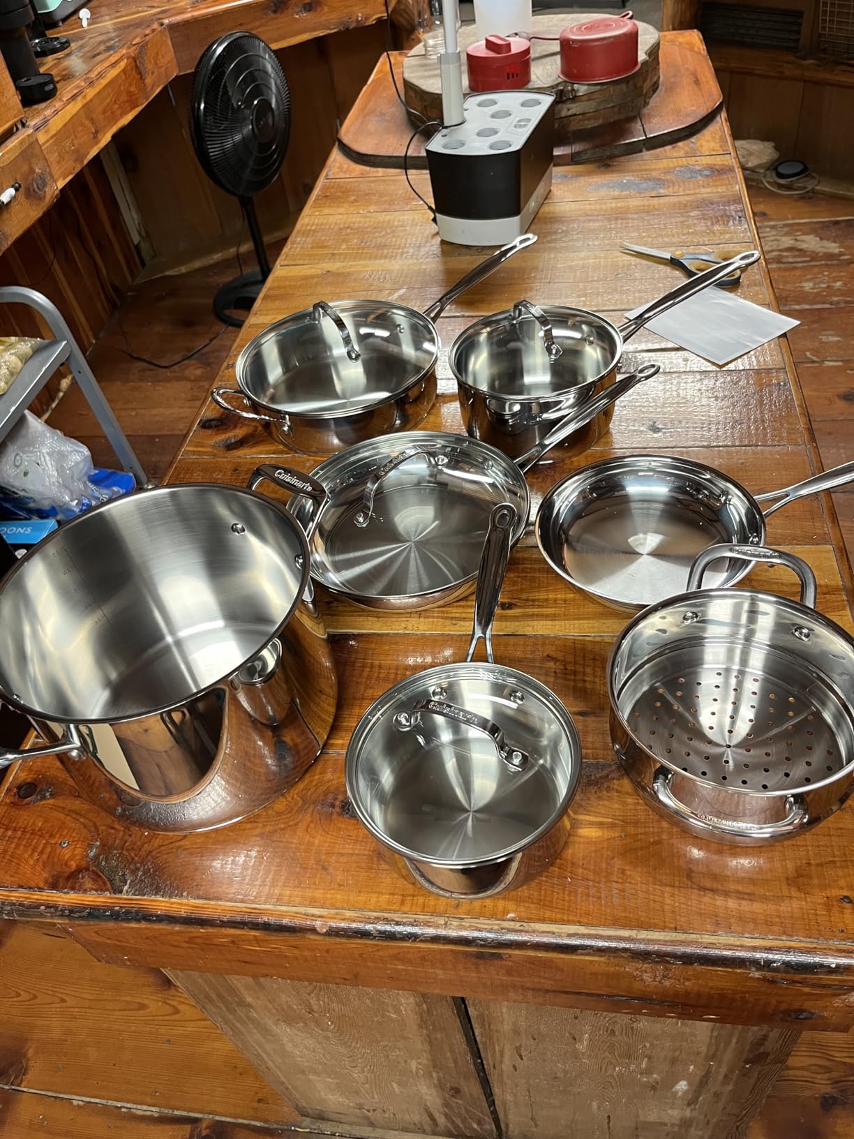 Cuisinart Chef's Classic 11-Piece Stainless Steel Pots and Pans Set, Cookware Set Compatible with Induction, Electric, Gas Cooktops, Aluminum Core for Even Heat, Cool Grip Handles, Dishwasher Safe customer photo 2