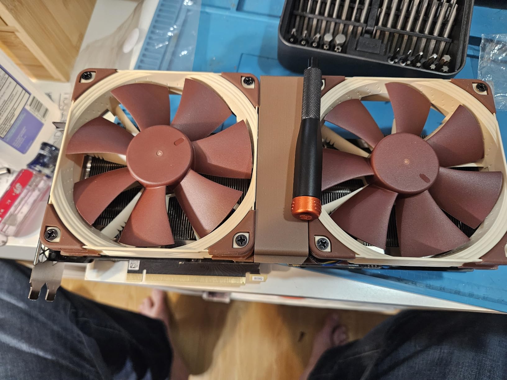 Noctua NF-F12 PWM, Premium Quiet Fan, 4-Pin (120mm, Brown) customer photo 2