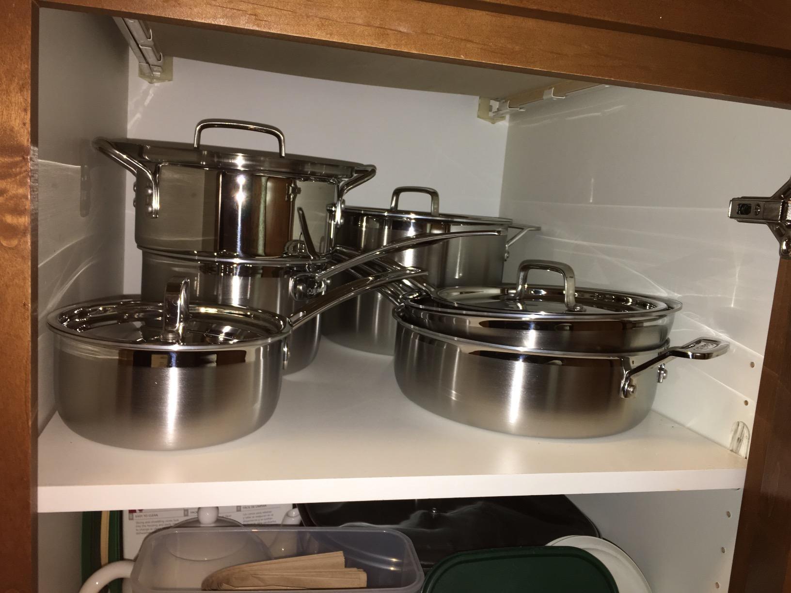 Cuisinart 12-Piece MultiClad Pro Triple Ply Stainless Stainless Steel Pots and Pans Set, Cookware Set Compatible with Induction, Electric, Gas Cooktops, Cool Grip Handles, Oven Safe to 500°F, Silver customer photo 2