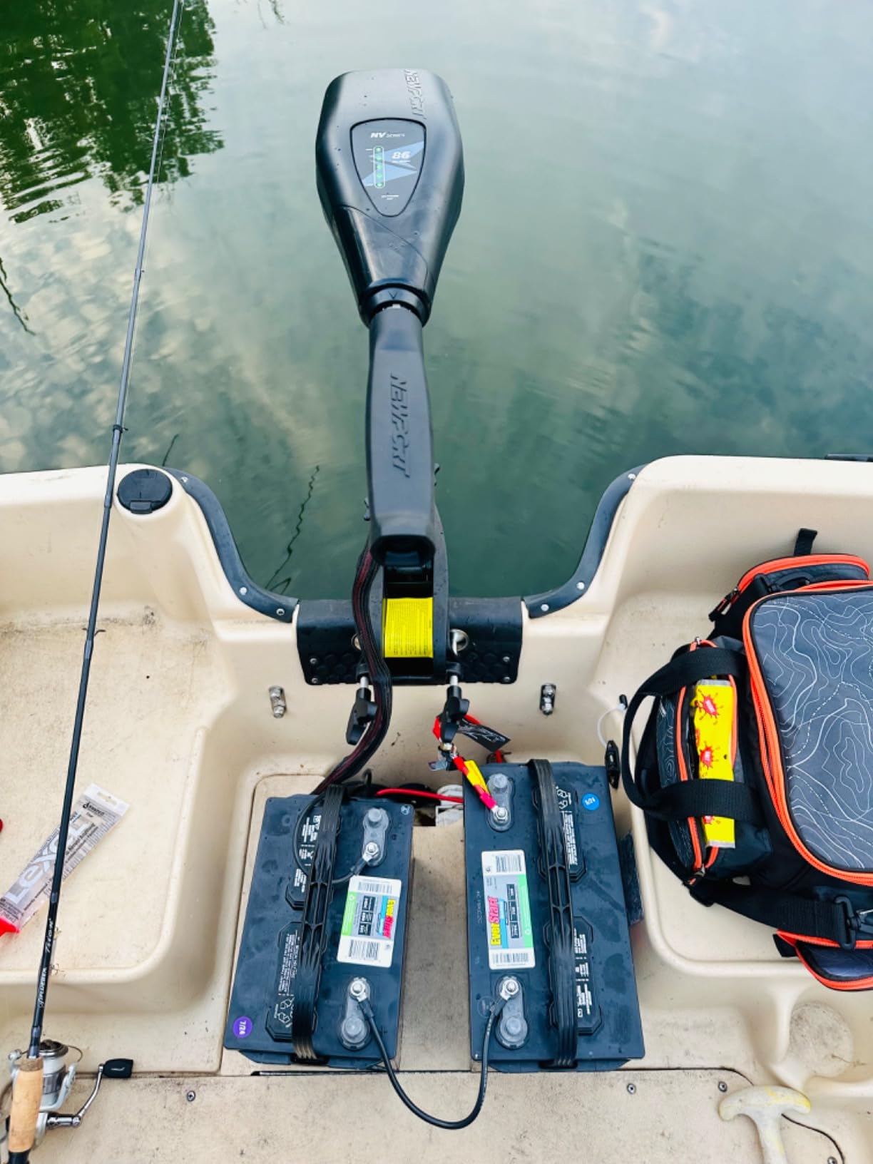 Newport NV-Series 36lb/55lb Thrust Saltwater Transom Mounted Electric Trolling Motor w/LED Battery Indicator customer photo 1