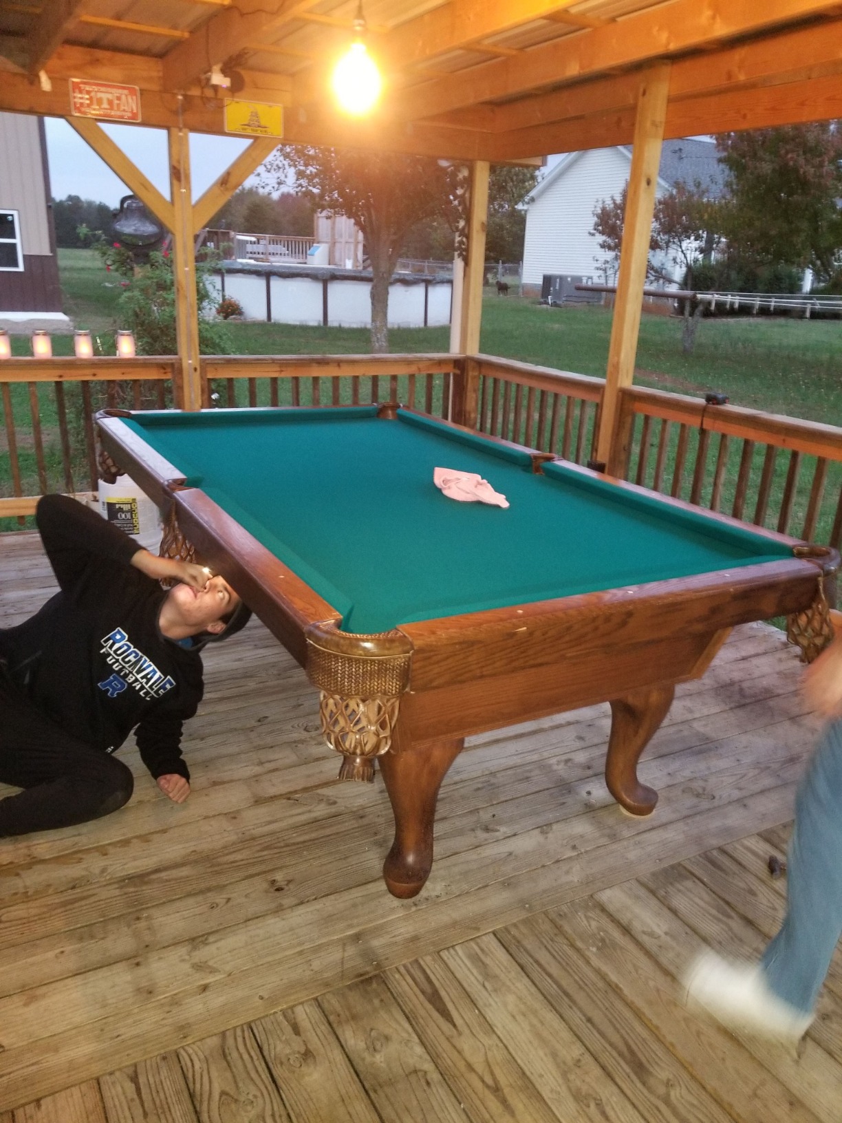 Championship Saturn II Billiards Cloth Pool Table Felt, Green, 8-Feet customer photo 2