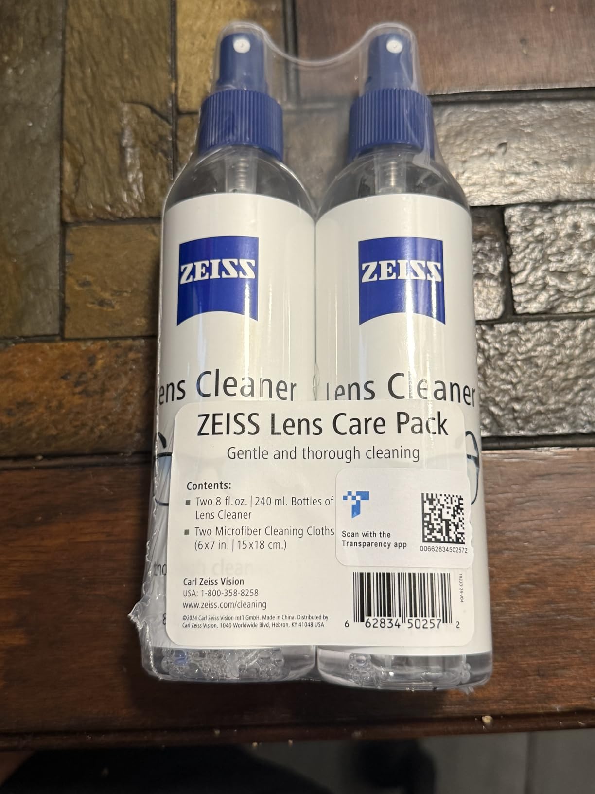 ZEISS Lens Care Pack - 2x 8oz Streak-Free Lens Spray and Microfiber Cloths for Eyeglasses and Optics customer photo 2