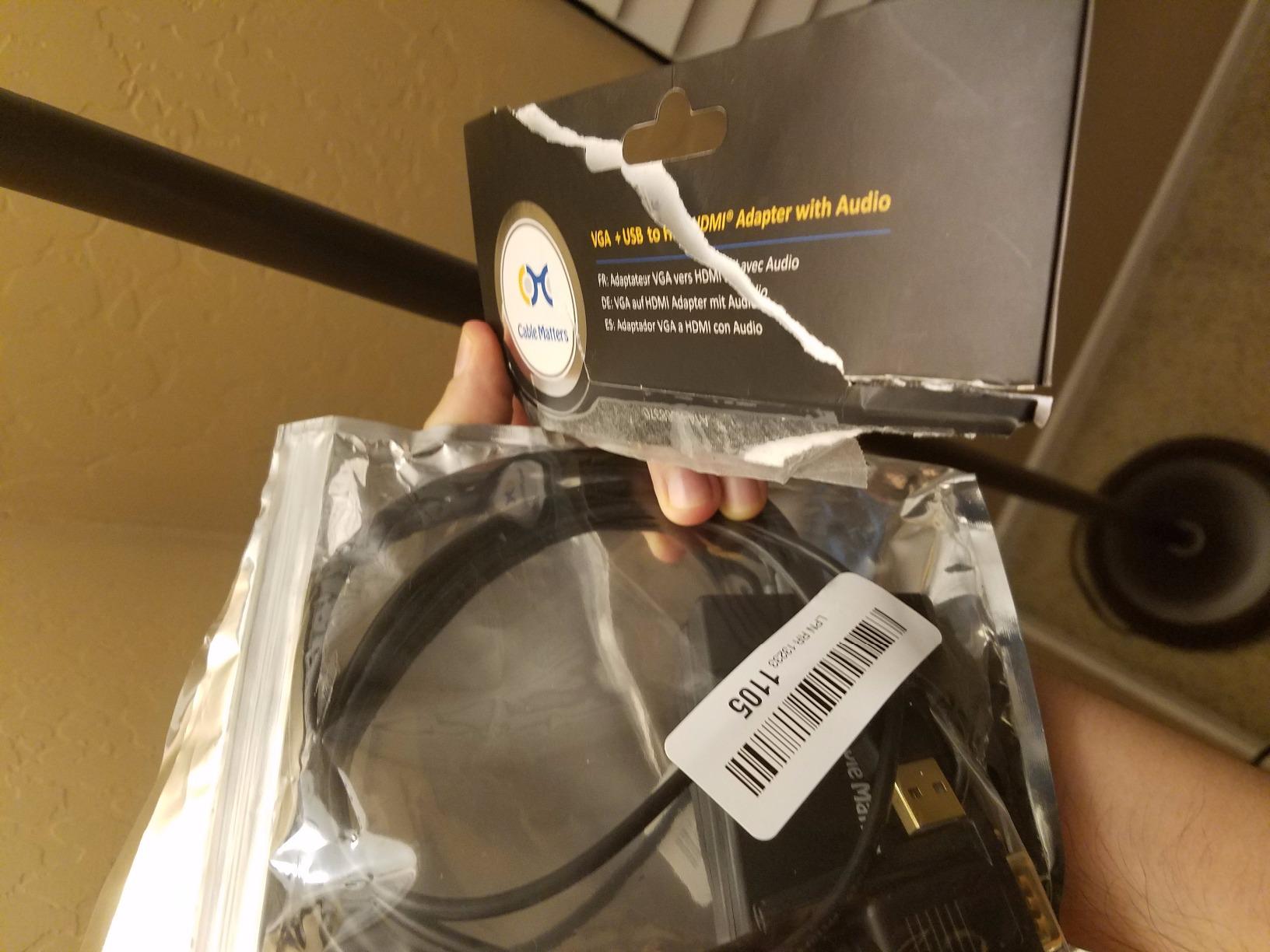 Cable Matters VGA to HDMI Adapter for Monitor and TV (VGA to HDMI Converter) with Audio Support customer photo 2