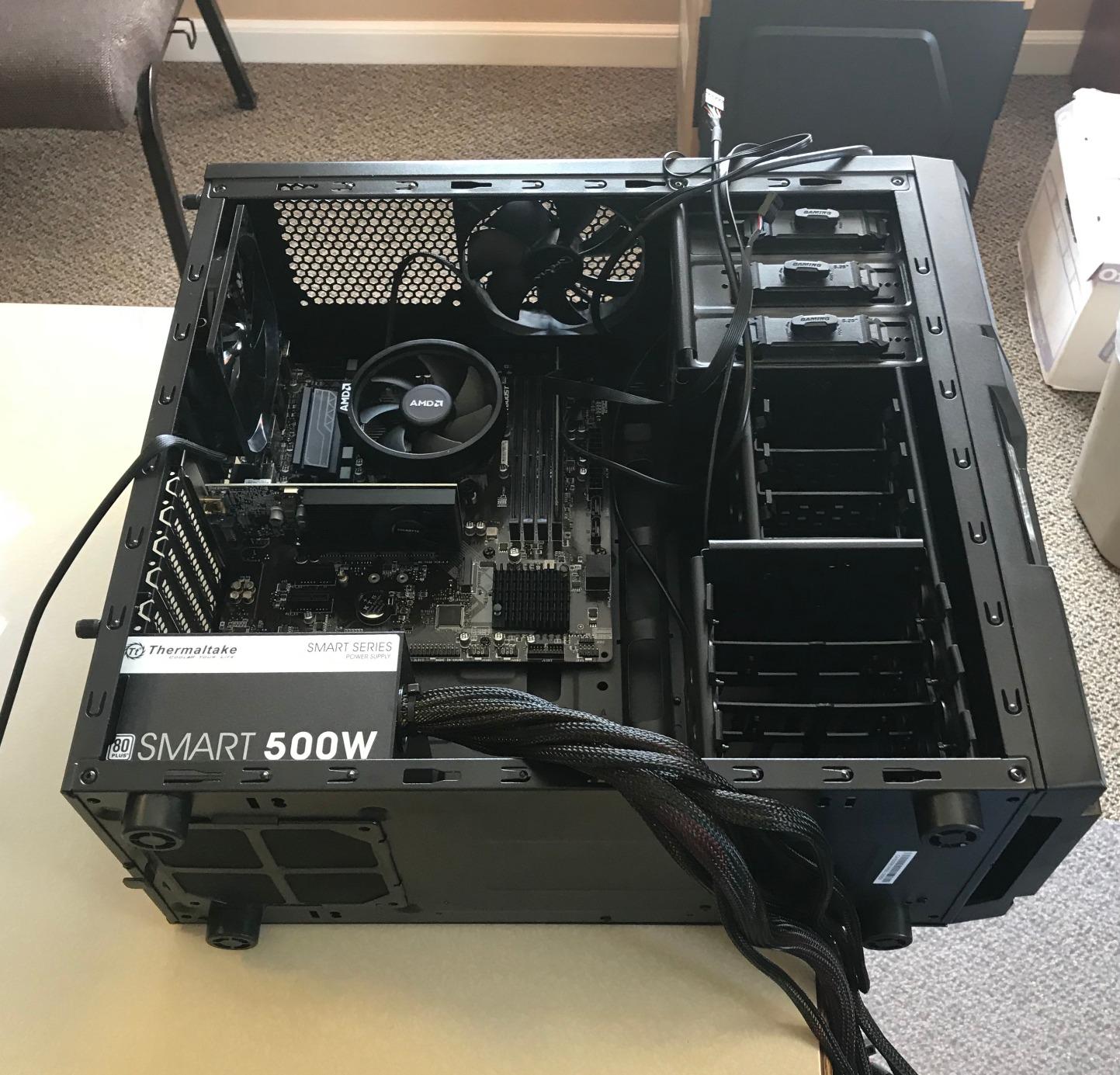 Thermaltake Versa H21 SPCC ATX Mid Tower Computer Chassis CA-1B2-00M1NN-00,Black customer photo 2
