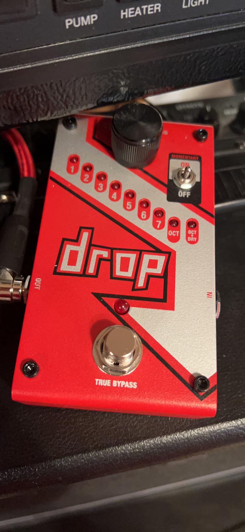 Digitech DROP Compact Polyphonic Drop Tune Pitch Shift Pedal with Momentary Latch Switching and True Bypass with Electronic Power Supply and Patch Pedal Cable customer photo 2