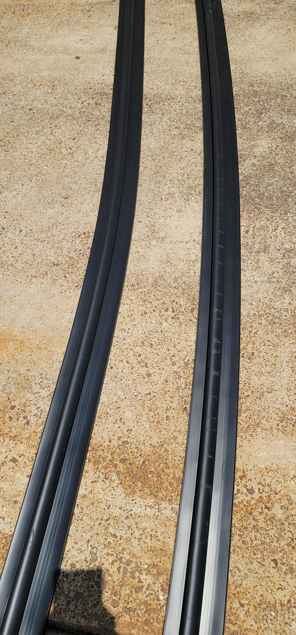 DGSL Garage Door Seals Bottom Rubber Weather Stripping Kit Seal Strip Replacement, Universal Weatherproof Threshold Buffering Sealing Rubber 5/16 inch T Ends (10 Ft, Black) customer photo 2