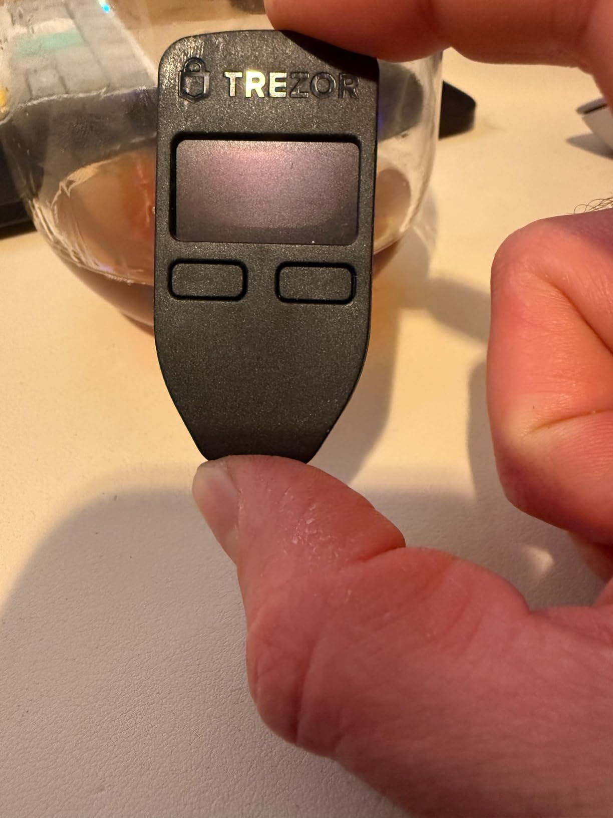 Trezor Model One - The Original Cryptocurrency Hardware Wallet, Bitcoin Security, Store & Manage 1000's of Coins&Tokens, Easy-to-Use Interface, Quick & Simple Setup (Black) customer photo 1