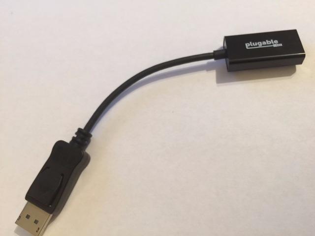 Plugable Active DisplayPort to HDMI Adapter Uni-Directional Driverless Display up to 4K 3840x2160 @60Hz customer photo 2