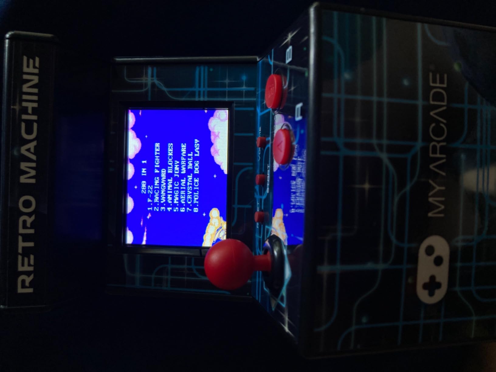 My Arcade Retro Machine Playable Mini Arcade: 200 Retro Style Games Built In, 5.75 Inch Tall, Powered by AA Batteries, 2.5 Inch Color Display, Speaker, Volume Control customer photo 1
