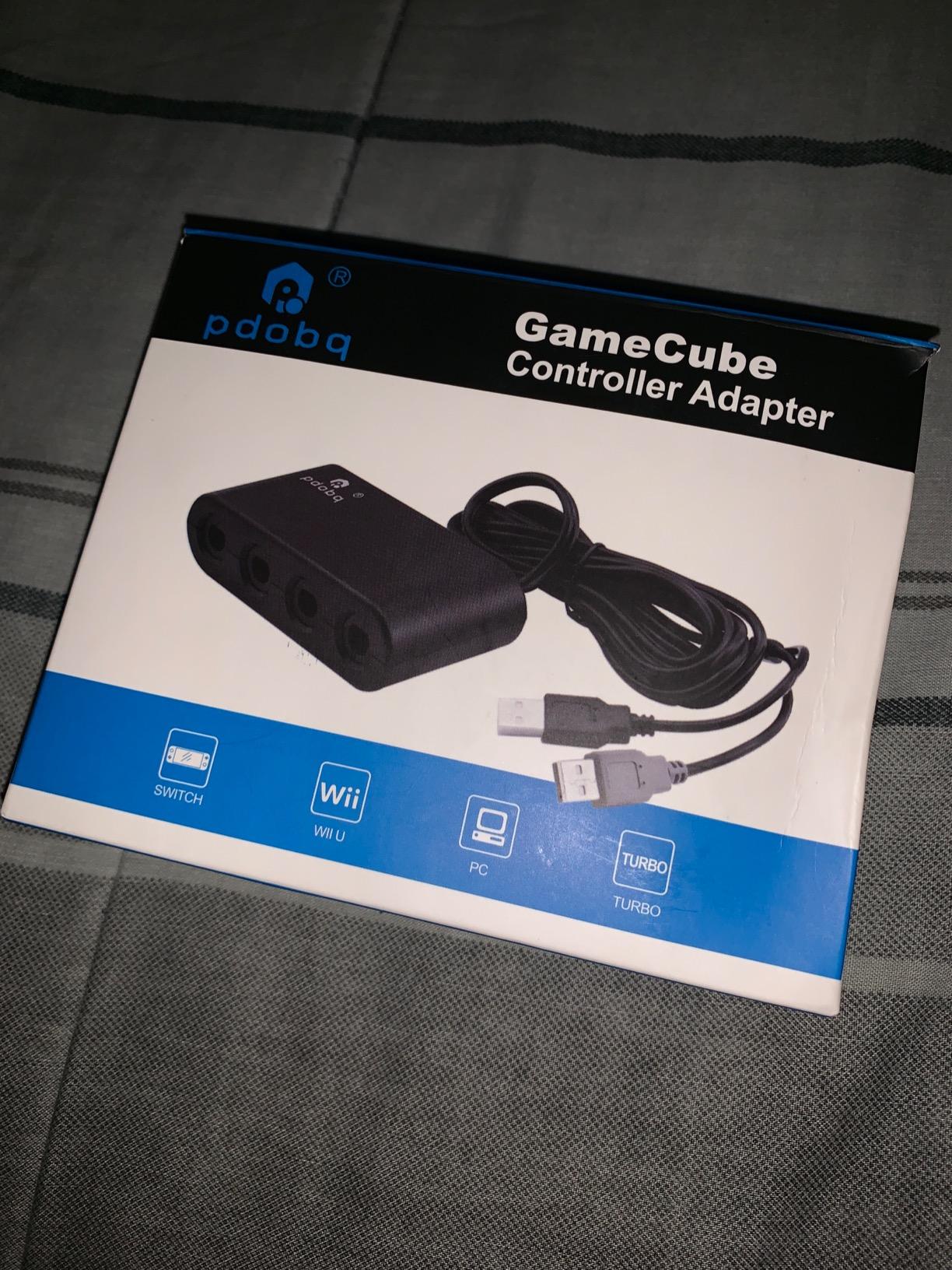 Gamecube Controller Adapter for Nintendo Switch /Switch2/Switch OLED Gamecubes Adapter, Super Smash Bros Choice for Wii u/ Switch2/PC USB, Support 4 Gamecube Controller and 180cm Long Data Cable customer photo 2