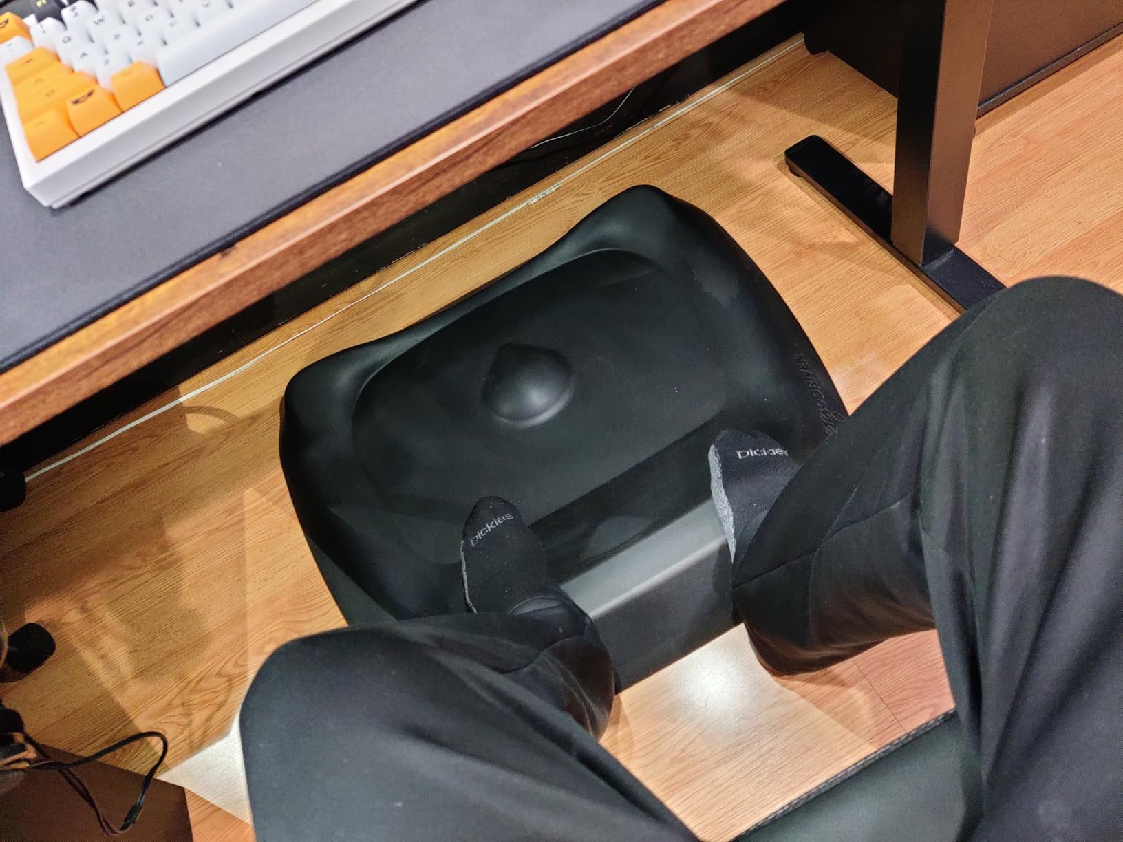 The Standing Desk Mat - Topo by Ergodriven | Premium Not-Flat Anti-Fatigue Standing Desk Mat with Calculated Terrain | Ultra-Thick Deluxe Comfort Foam, Durable, PVC-Free (Obsidian Black) customer photo 2