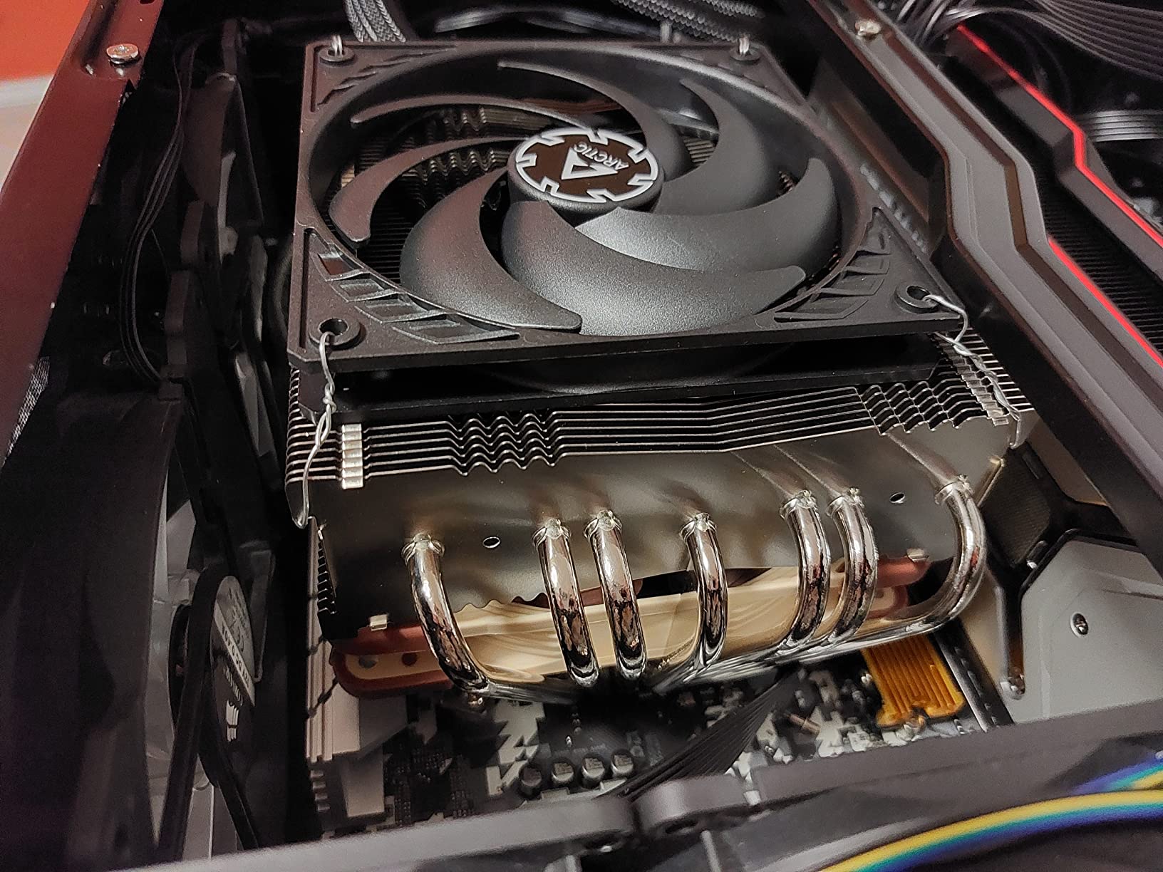 Noctua NH-C14S, Premium CPU Cooler with NF-A14 PWM 140mm Fan (Brown) customer photo 2