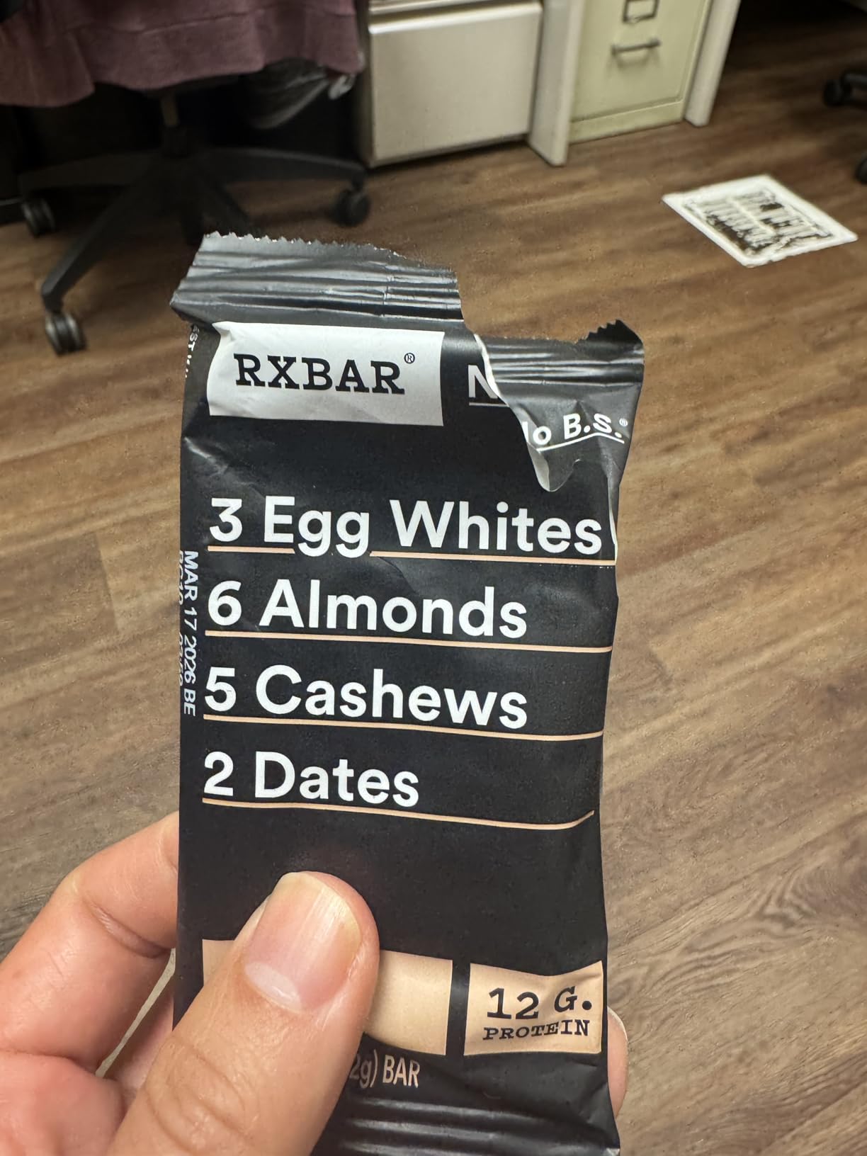 RXBAR Protein Bars, Protein Snack, Snack Bars, Chocolate Sea Salt, 22oz Box (12 Count) customer photo 2