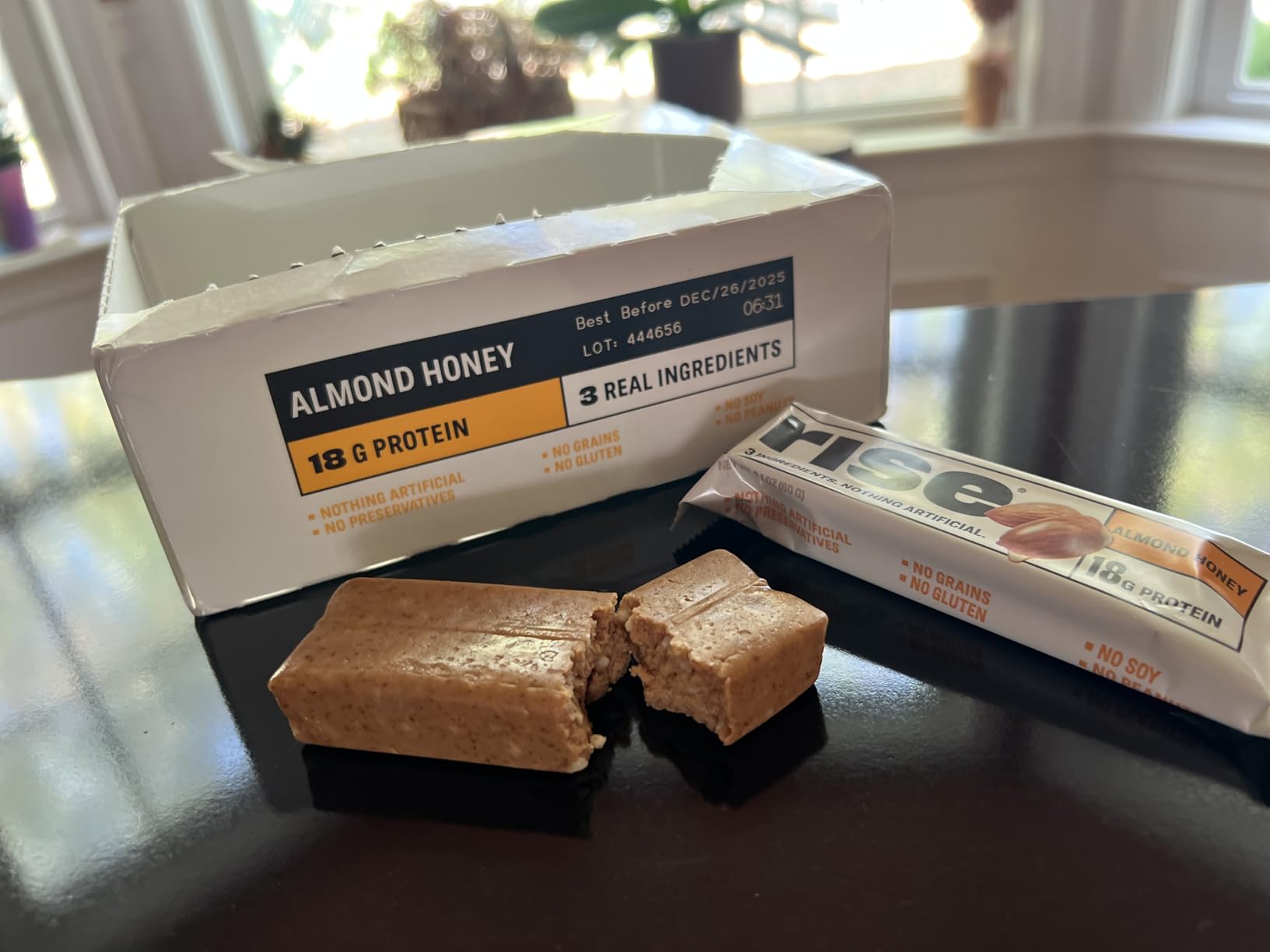 Rise Whey Protein Bars - Honey Cinnamon | Breakfast Bar & Protein Snack 18g Protein 4g Fiber Just 5 Whole Food Ingredients Gluten-Free Soy Free customer photo 1