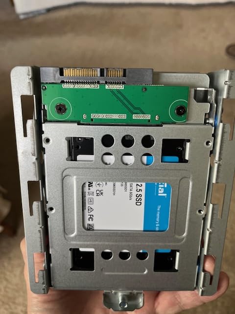 SABRENT 3.5 Inch to x2 SSD / 2.5 Inch Internal Hard Drive Mounting Kit [SATA and Power Cables Included] (BK-HDCC) customer photo 2