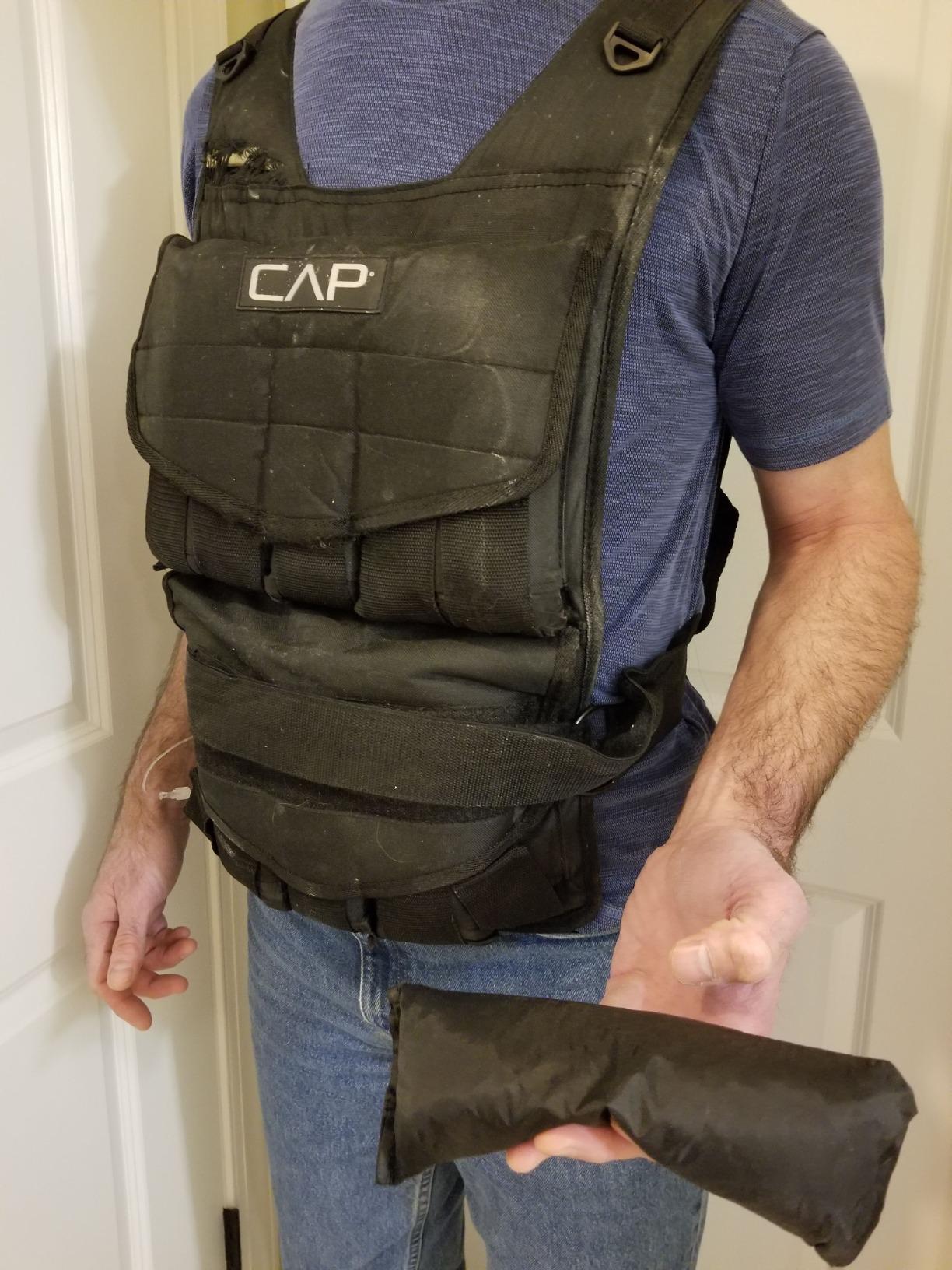 CAP Barbell Adjustable Weighted Vest | 20-150 lbs | Heavy-Duty Workout Vest with Removable Iron Weights for Strength Training, Cardio, Running, and Calisthenics customer photo 2