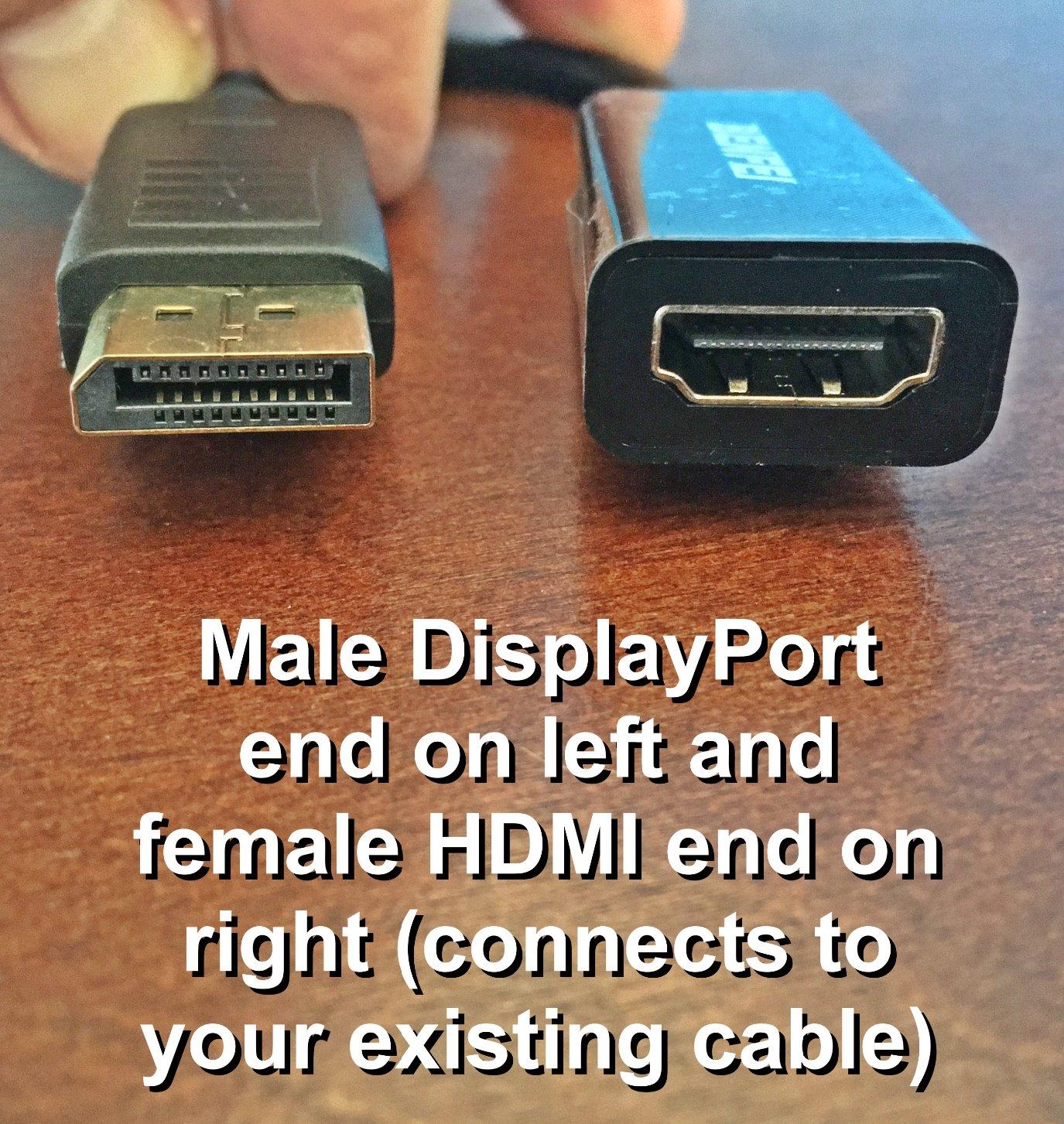BENFEI 4K DisplayPort to HDMI Adapter Gold-Plated DP Display Port to HDMI Adapter Compatible with Lenovo Dell HP customer photo 1