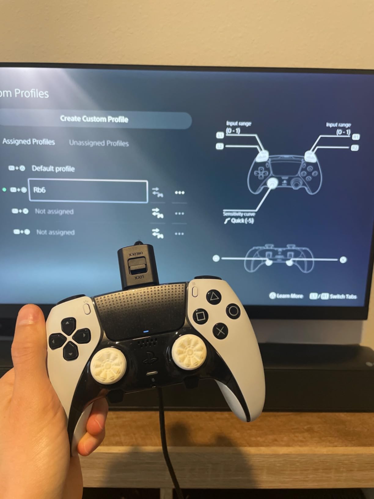 FPS Freek Galaxy White for PlayStation 4 (PS4) and PlayStation 5 (PS5) | Performance Thumbsticks | 1 High-Rise, 1 Mid-Rise | White customer photo 1