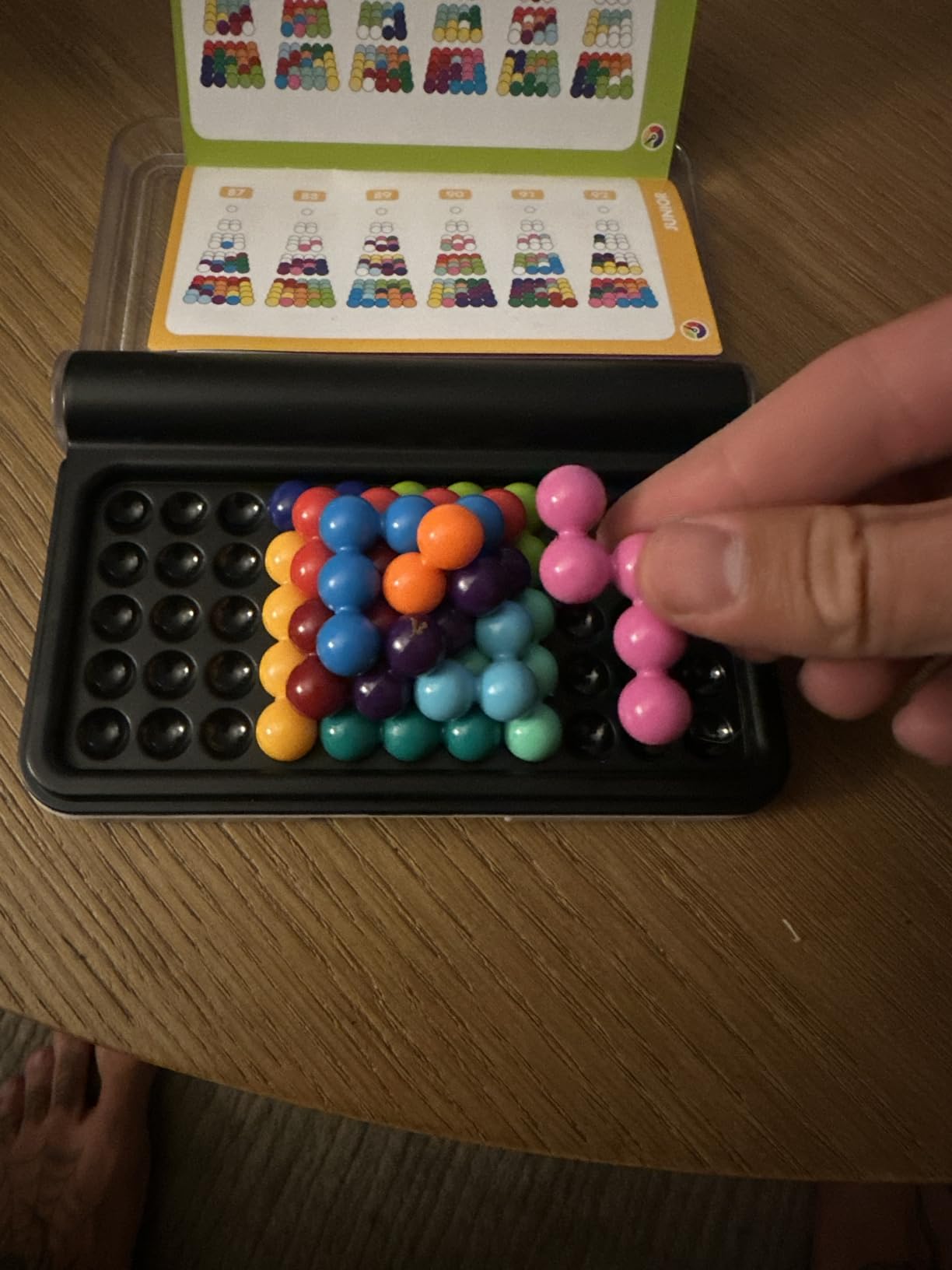 SmartGames IQ Puzzler Pro | Boost Logic and Problem Solving Skills | Level Up with 120 2D and 3D Challenges from Easy to Expert | Great for Ages 6 - Adult | A Fun Travel Game in a Portable Case customer photo 2
