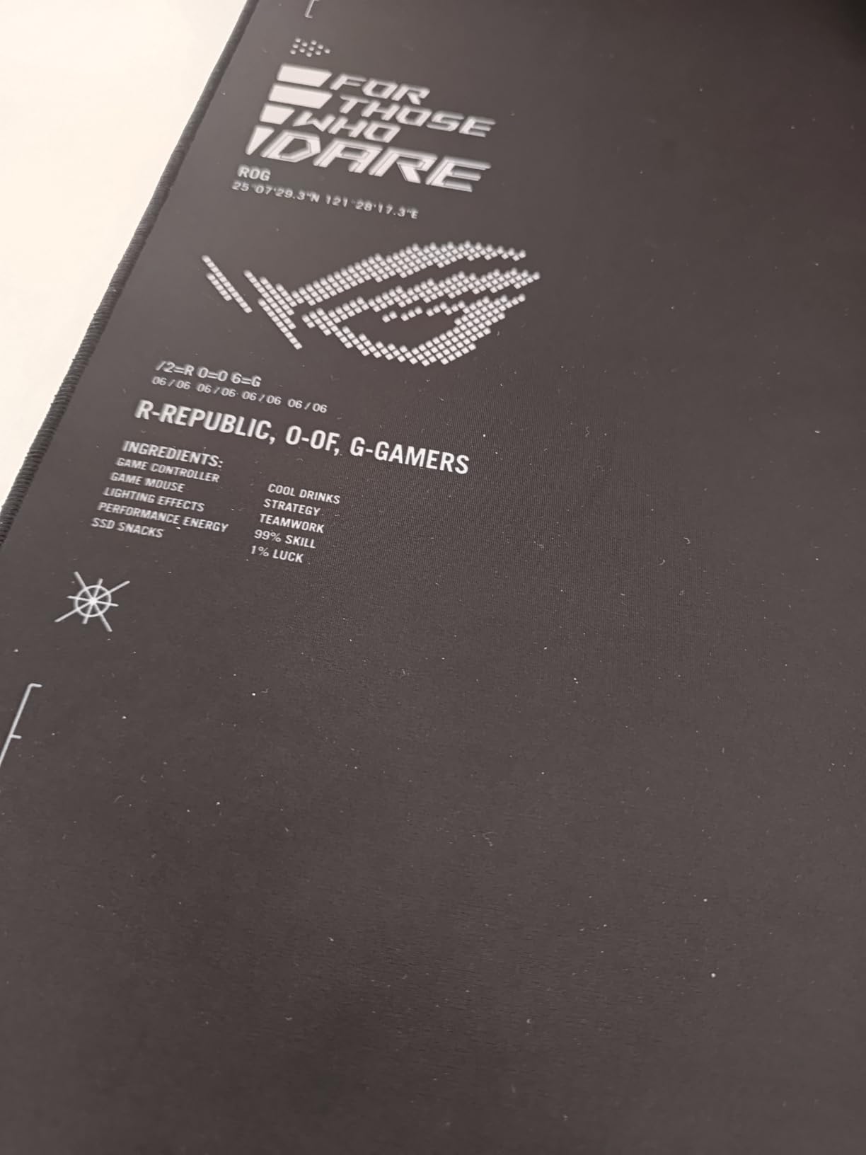 ASUS ROG Sheath Gaming Mouse Pad - 35.4 x 17.3, Extra-Large Surface, Pixel-Precise Tracking, Anti-Fray Stitched Edges, Non-Slip Base - Black/Red customer photo 2