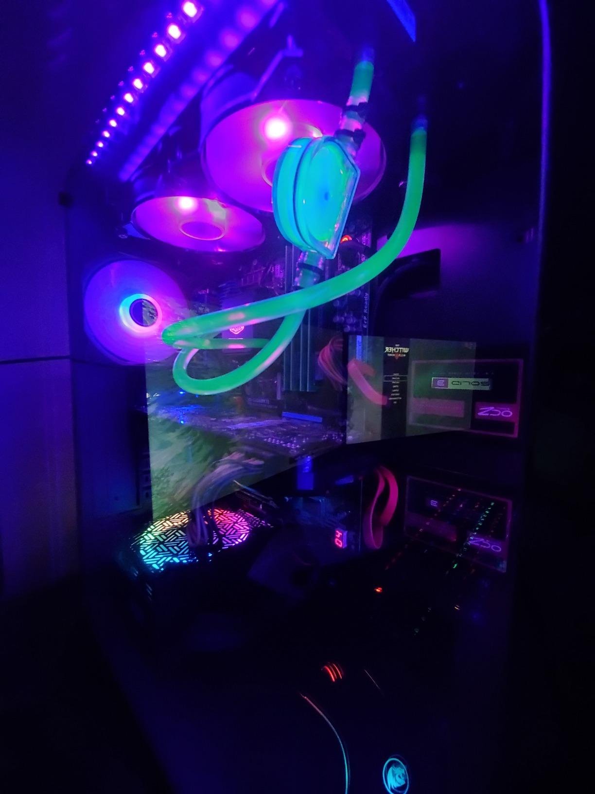 Alphacool Eisfluegel Flow Indicator, Blue Fins, Clear Body customer photo 1