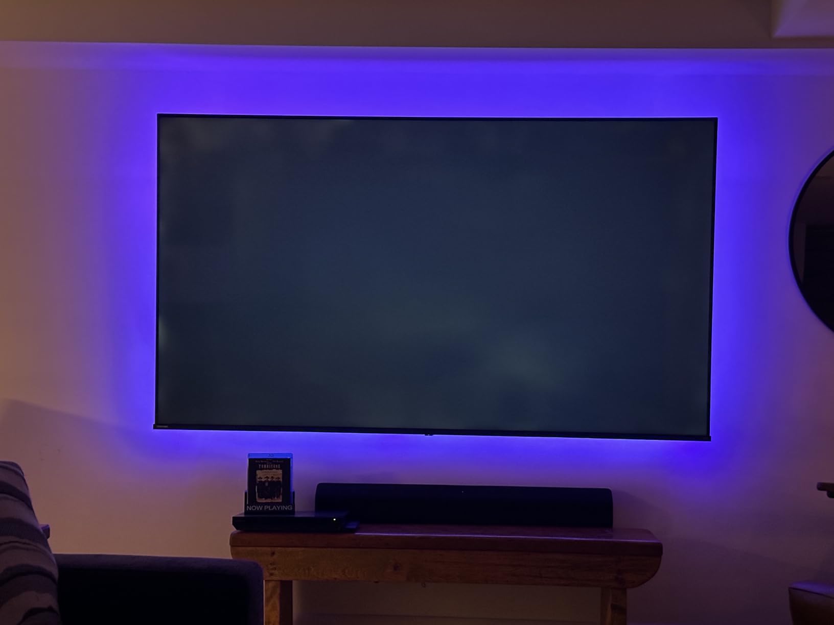 USB TV Backlight LED Strip Lights Kit for 24 to 60 inches Smart TV Sony LG Monitor, HDTV Wall Mount Stand Work Space Gaming Room Decor, LED Bias Ambient Mood Lighting customer photo 2
