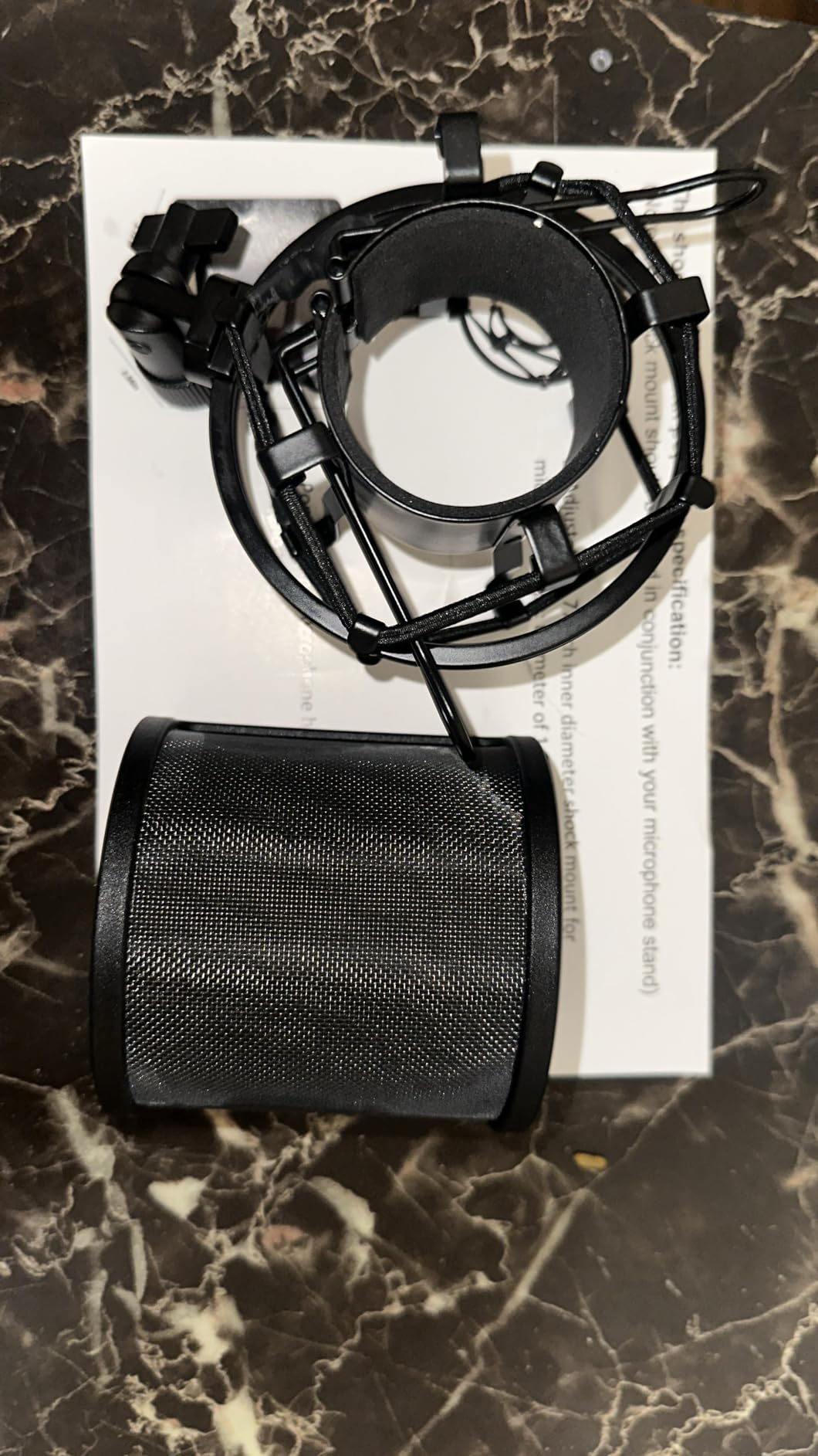 Microphone Shock Mount with Pop Filter for 46mm-51mm Microphones customer photo 2
