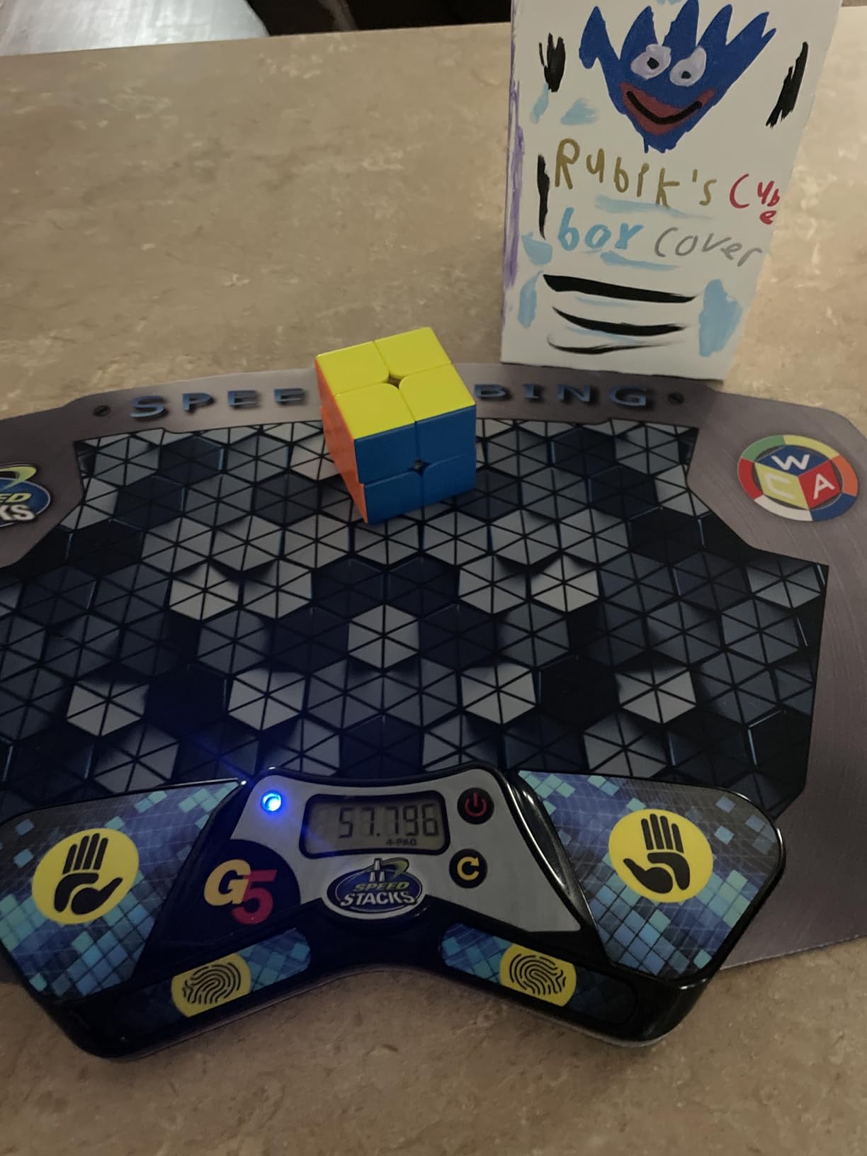 Speed Stacks | Cubing Pack (G5 Timer and Mat) | Accuracy to .001 Seconds | Designed for Competitive Cubing | Endorsed by the World Cubing Association customer photo 2