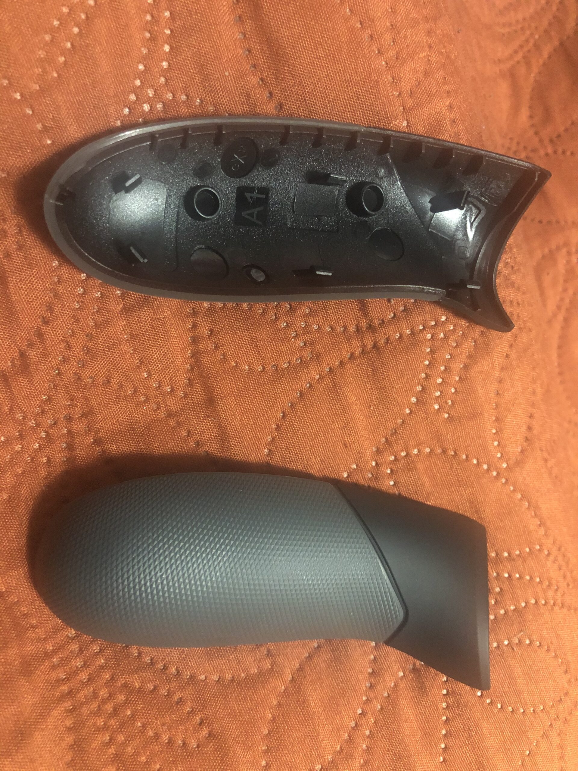 eXtremeRate Gray Rubberized Right Left Side Rails, Replacement Rear Handle Grips, Back Panels Faceplates Kits for Xbox One Elite Controller (Model 1698) customer photo 1