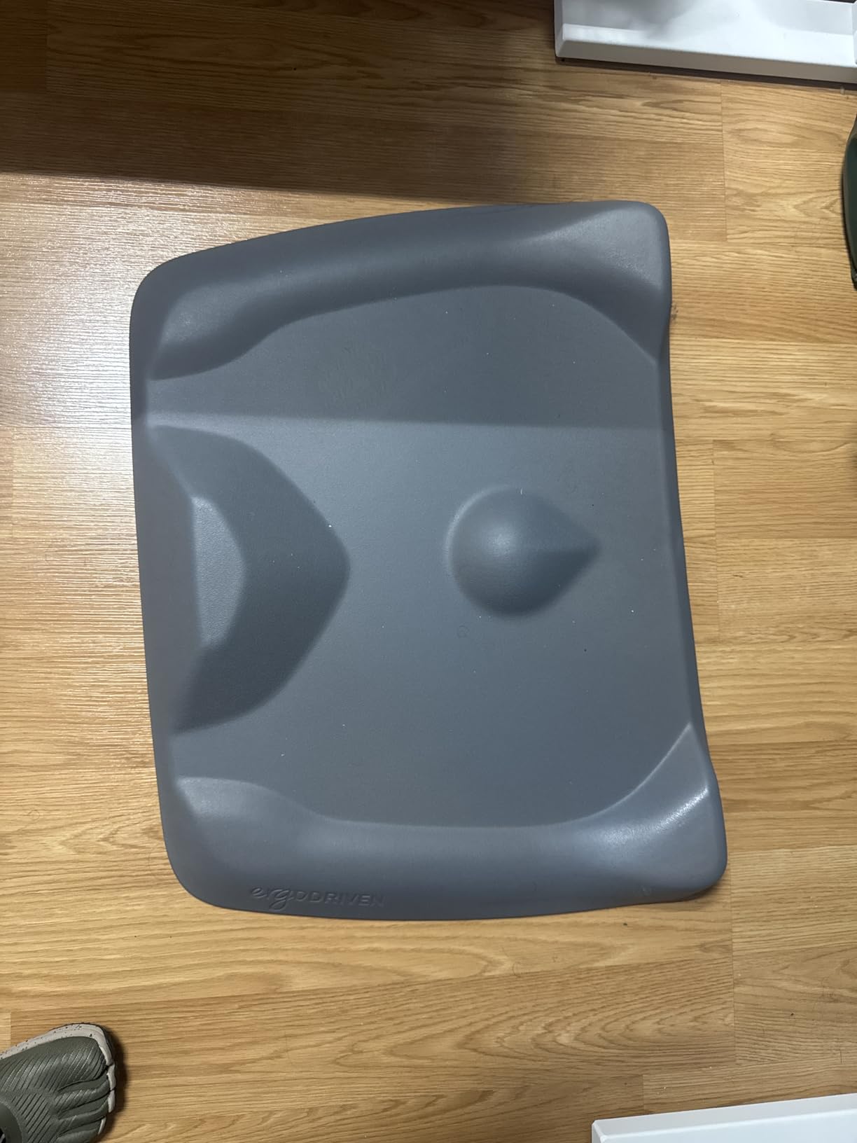 Standing Desk Mat - Topo Mini by Ergodriven | The Smaller Not-Flat Anti-Fatigue Standing Desk Mat with Calculated Terrain | Ultra-Thick Premium Comfort Foam, Durable, No PFAs or PVC (Obsidian Black) customer photo 1