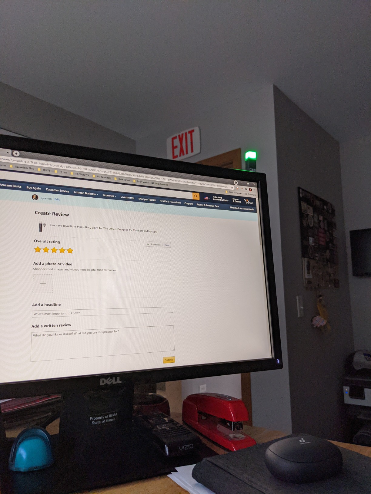 Embrava Blynclight Mini - Busy Light for The Office (Designed for Monitors and laptops) customer photo 1