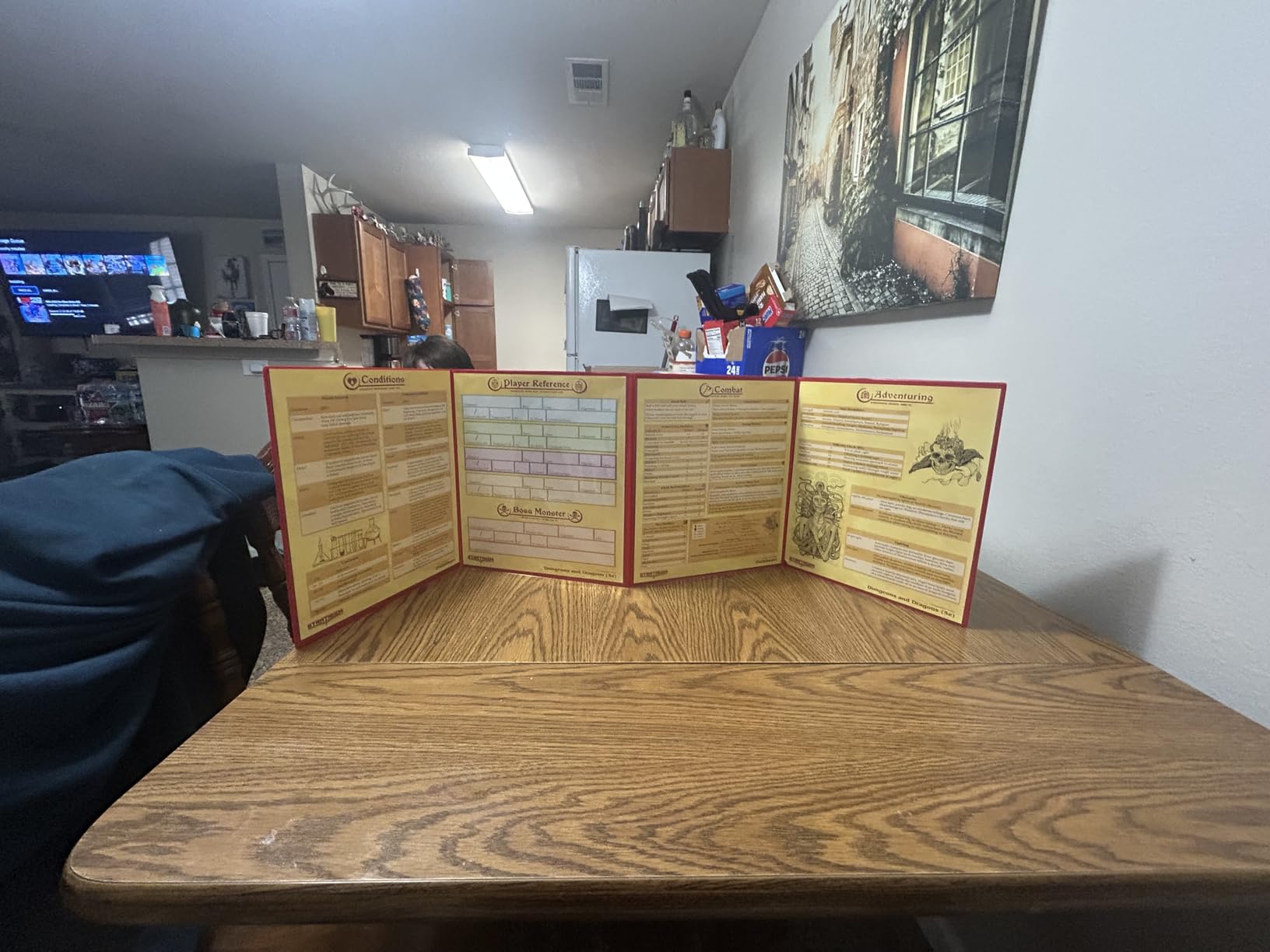 Stratagem The Master's Tome 4-Panel Customizable GM Screen with Free Inserts - Dry Erase, Dungeon & Game Master Accessory for Tabletop RPG Campaigns (Black) customer photo 1