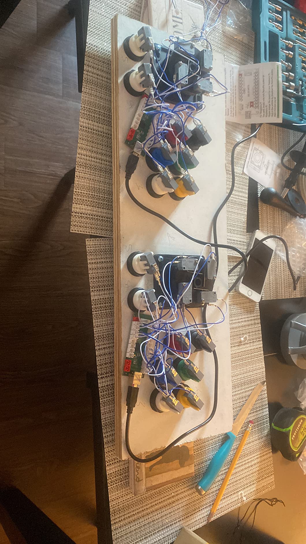 EG STARTS 2 Player Classic Arcade Game DIY Part for Mame USB Cabinet Zero Delay USB Encoder to PC Games 8 Way Joystick + 18x Arcade Push Buttons (Include 1p/2p Start Buttons) Multiple Colour Kits customer photo 2