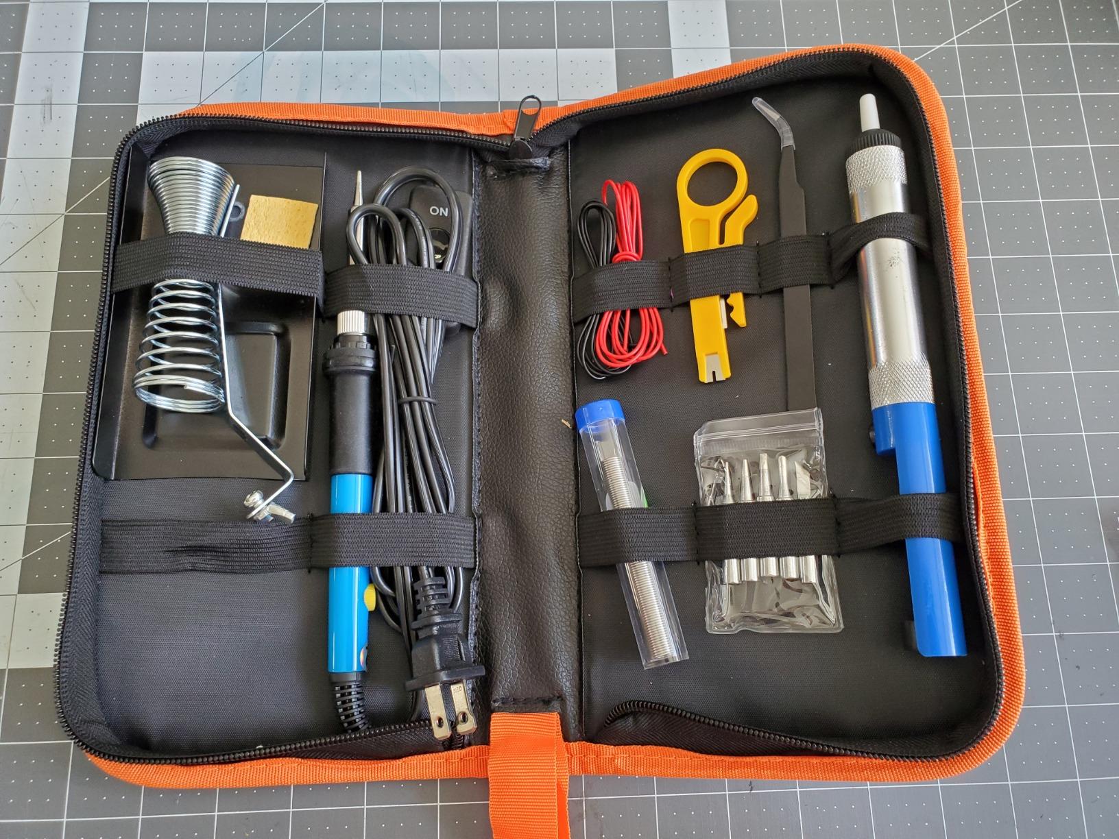 Soldering Iron Kit Electronics, 60W Adjustable Temperature Welding Tool, 5pcs Soldering Tips, Desoldering Pump, Soldering Iron Stand, Tweezers customer photo 1