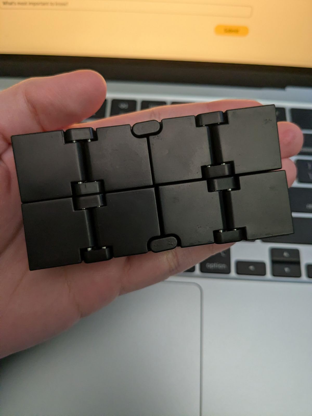 Infinity Cube Sensory Fidget Toy, EDC Fidgeting Game for Kids and Adults, Cool Mini Gadget Best for Stress and Stress Relief and Kill Time, Easter Stocking Stuffers Unique Idea for Fingers and Hands customer photo 1