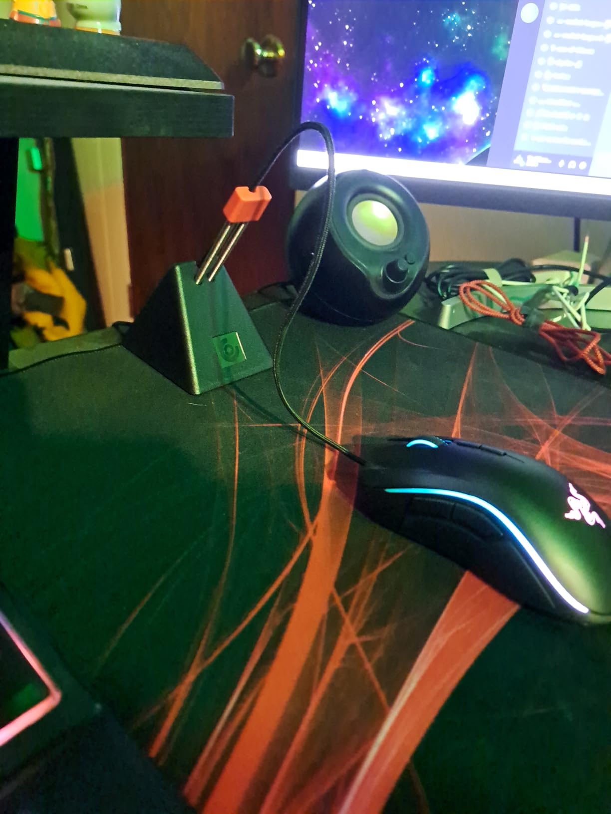CASETHRONE Gaming Mouse Cable Management,aBell Mouse Bungee Device for Esports FPS Game(Black) customer photo 2