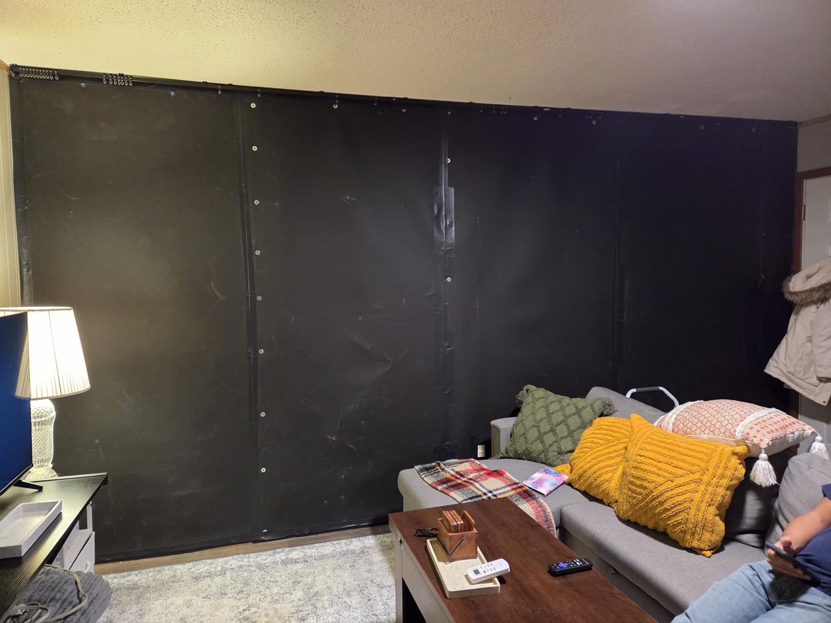Soundsulate 1/2 lb Mass Loaded Vinyl (MLV) Soundproofing, Noise Barrier 4' x 50' (200 sf) - See Options, Made in USA customer photo 2