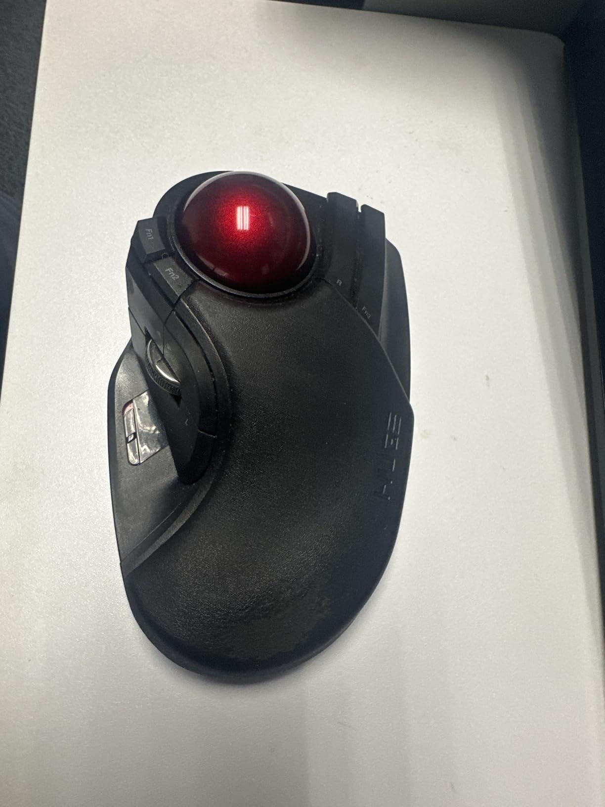 HUGE Trackball, 2.4GHz Wireless USB, Index Finger Control, Customizable 8-Button, Large Soft Palm Rest, 52mm Ball, Windows PC Mac (M-HT1DRBK) customer photo 1
