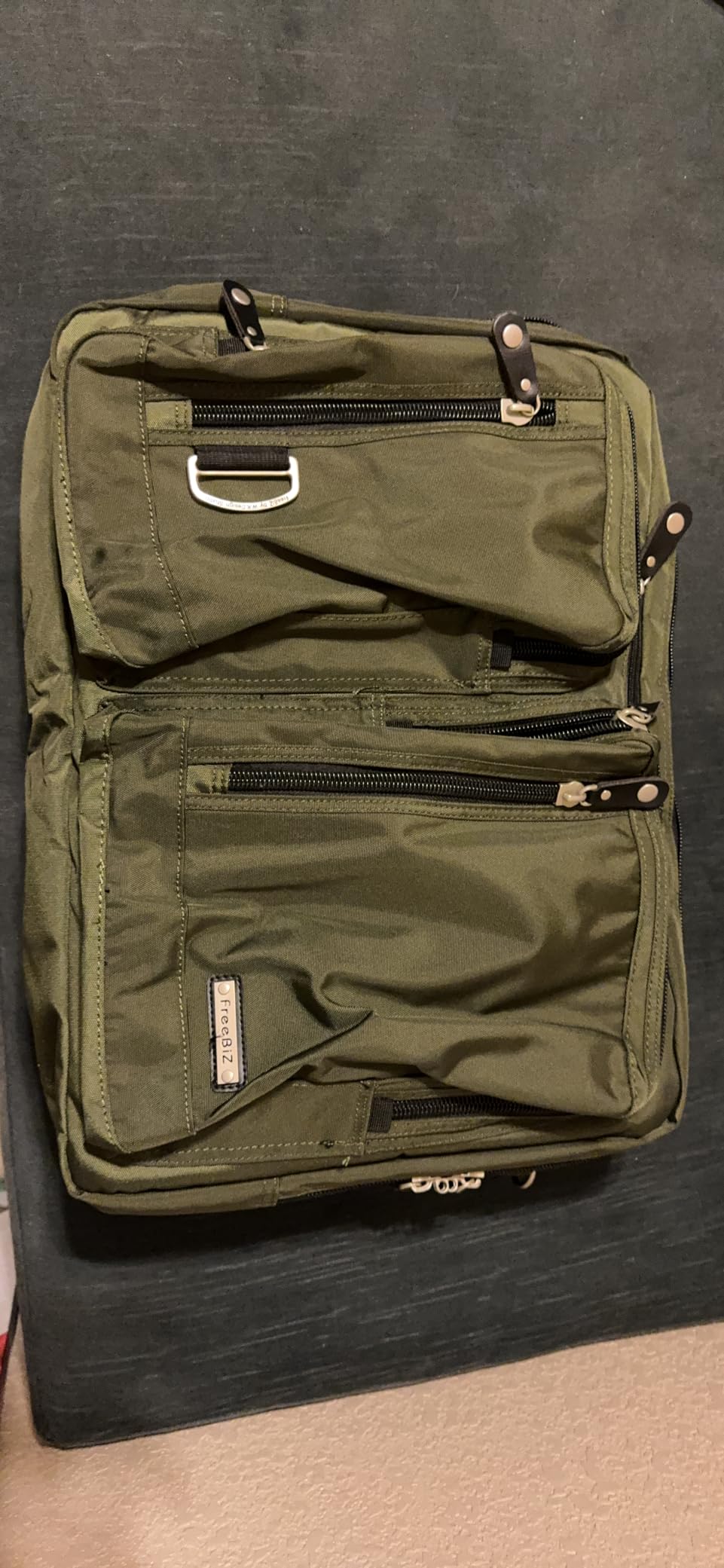 18.4 Inches Laptop Bag Multi-function Briefcase Backpack with Handle and Shoulder Strap Fits Up To 19 Inch Laptops Notebook Computer (Army Green) customer photo 2