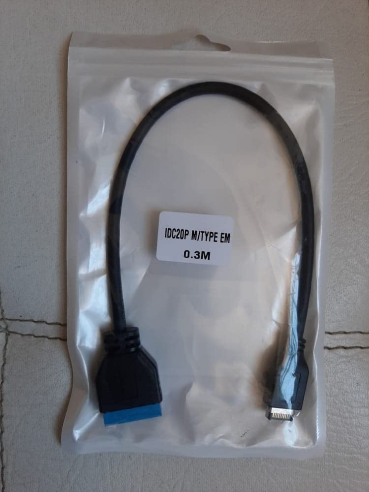 cablecc USB 3.1 Front Panel Header to USB-C Type-C Female Extension Cable 40cm with Panel Mount Screw customer photo 2